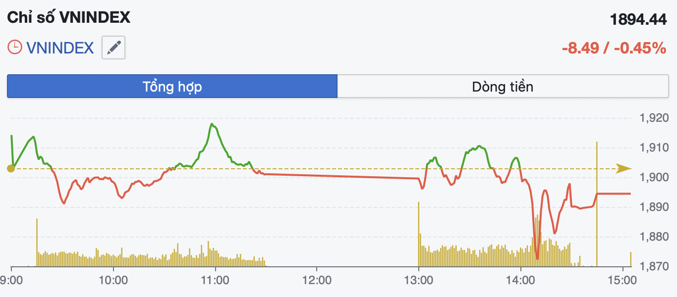 VN-Index mất mốc 1.900, đối mặt áp lực chốt lời mạnh - Ảnh 1.
