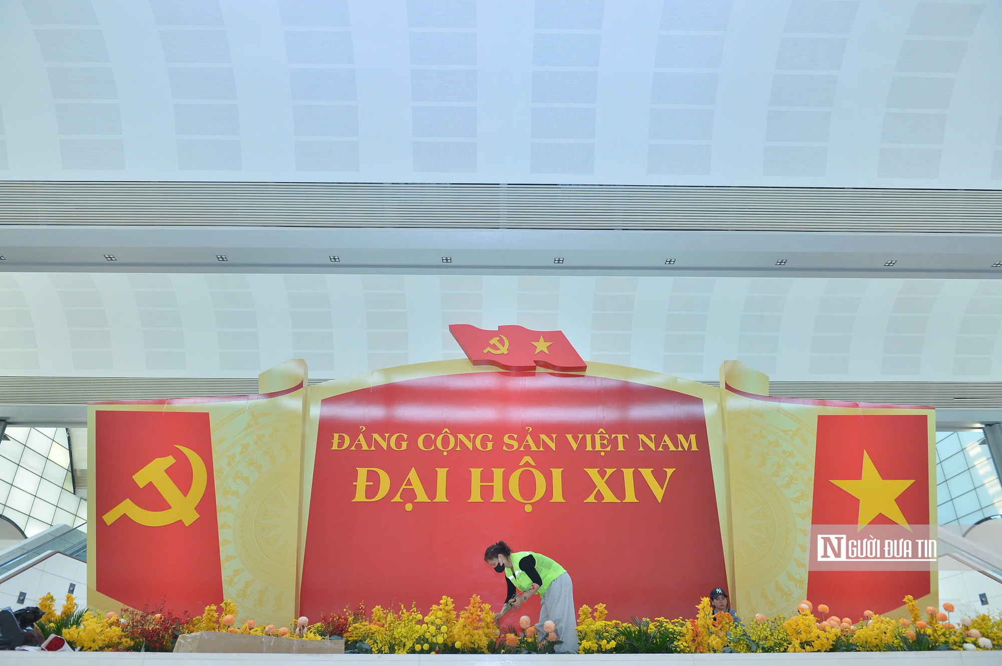 Cận cảnh nơi diễn ra Đại hội XIV của Đảng trước ng&agrave;y khai mạc- Ảnh 2.