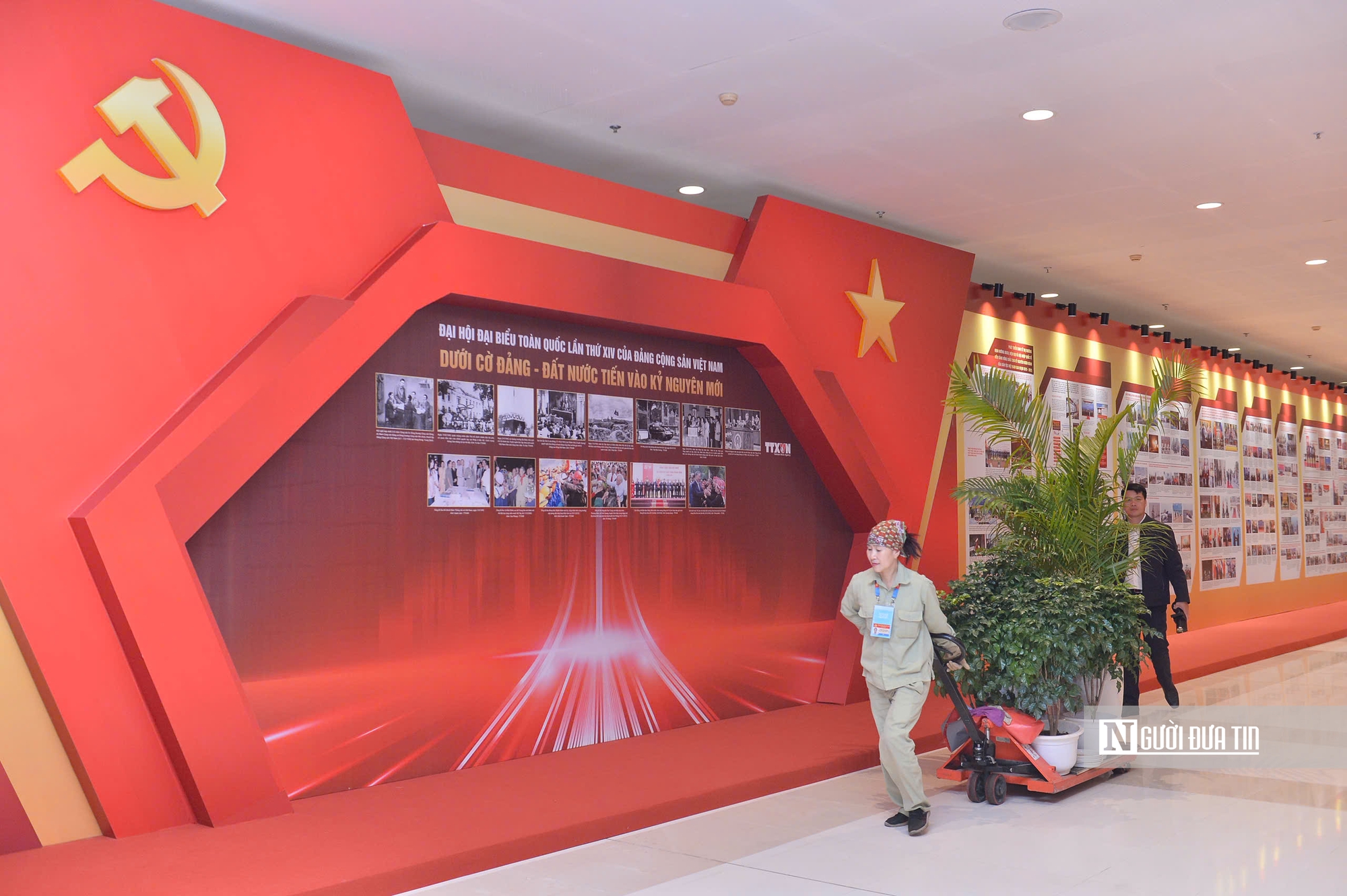 Cận cảnh nơi diễn ra Đại hội XIV của Đảng trước ng&agrave;y khai mạc- Ảnh 5.