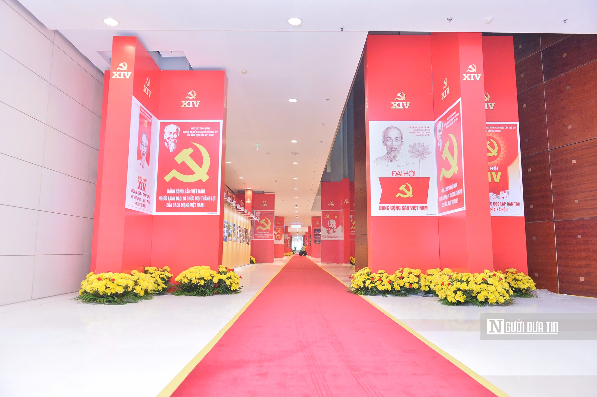 Cận cảnh nơi diễn ra Đại hội XIV của Đảng trước ng&agrave;y khai mạc- Ảnh 9.