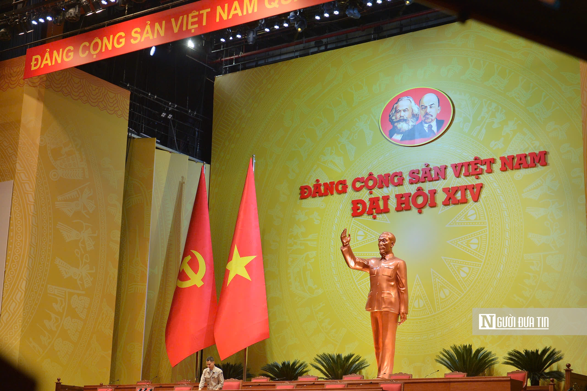 Cận cảnh nơi diễn ra Đại hội XIV của Đảng trước ng&agrave;y khai mạc- Ảnh 11.
