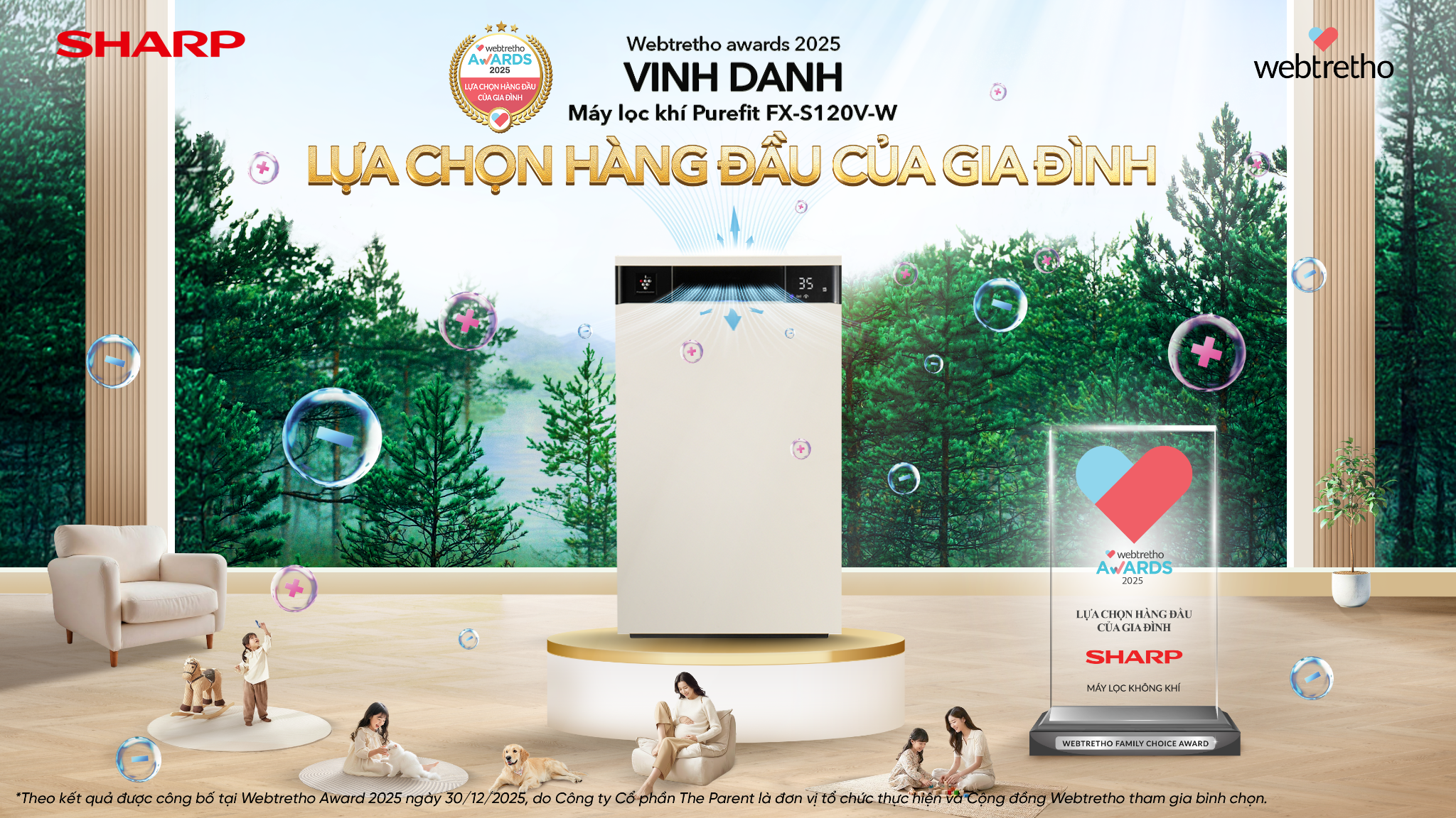 Sản phẩm Sharp được vinh danh Lựa chọn hàng đầu của gia đình, khẳng định vị thế thương hiệu được tin dùng từ cộng đồng gia đình Việt - Ảnh 2.