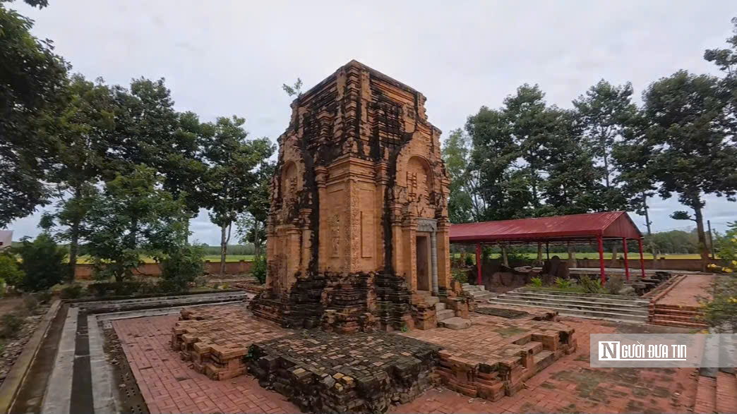 Ngắm tháp cổ Chót Mạt hơn 1.000 năm tuổi còn sót lại ở Nam Bộ- Ảnh 1.