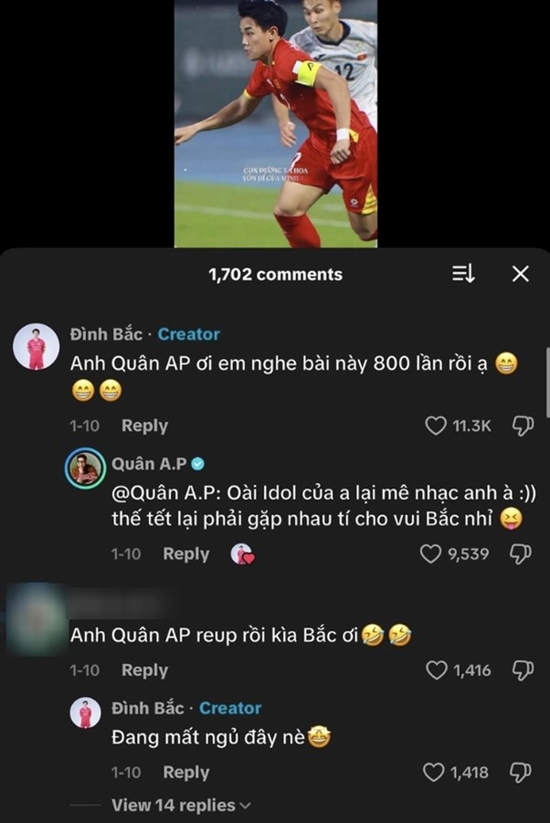 Cầu thủ Đ&igrave;nh Bắc &ldquo;mất ngủ&rdquo; v&igrave; một lời hứa của ca sĩ Qu&acirc;n A.P - Ảnh 1.