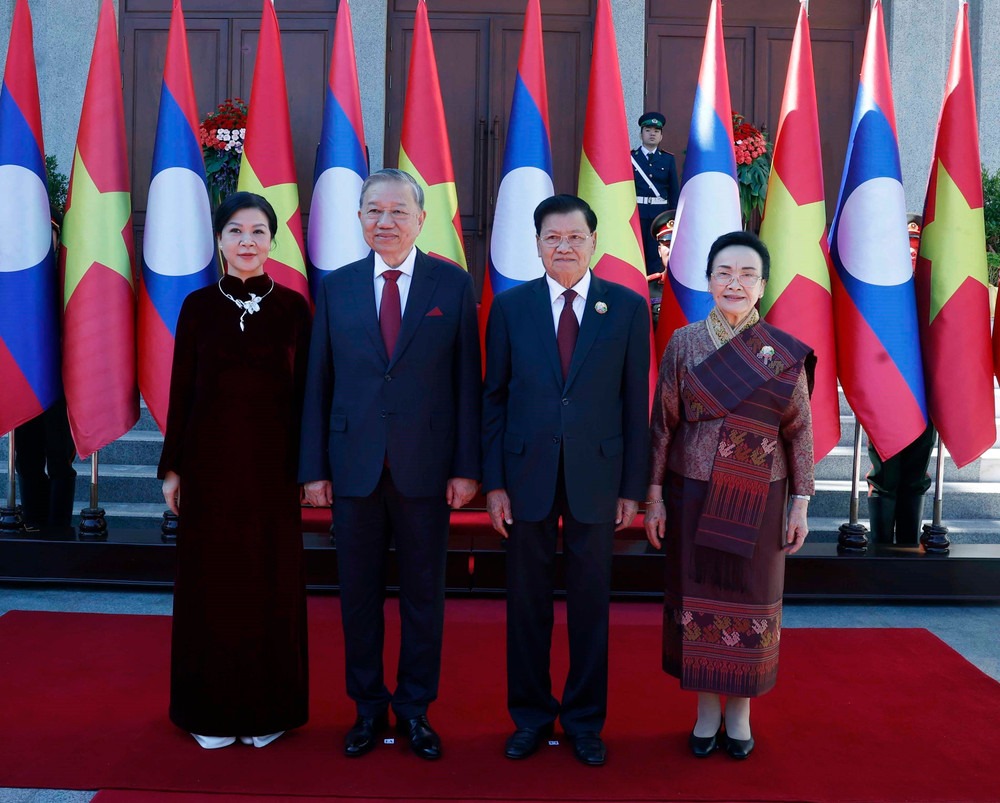 Tổng Bí thư, Chủ tịch nước Lào là quốc khách đầu tiên của Việt Nam sau Đại hội XIV- Ảnh 1. Tổng Bí thư, Chủ tịch nước Lào là quốc khách đầu tiên của Việt Nam sau Đại hội XIV- Ảnh 1.
