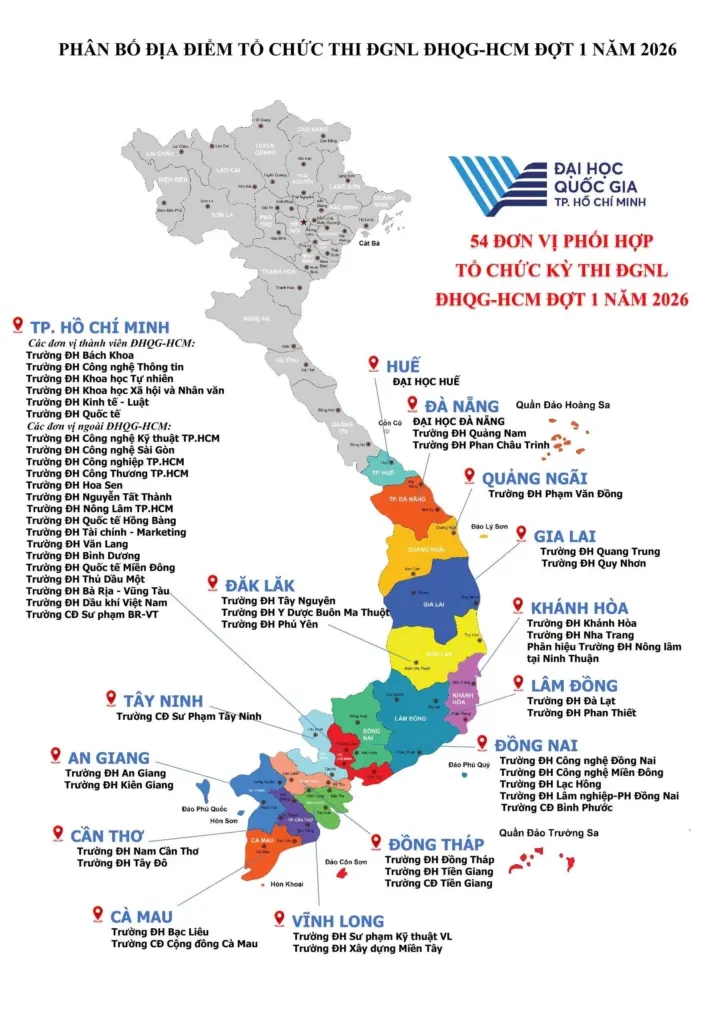 Lịch đăng k&yacute; thi đ&aacute;nh gi&aacute; năng lực Đại học Quốc gia Tp.HCM để x&eacute;t tuyển đại học- Ảnh 1.