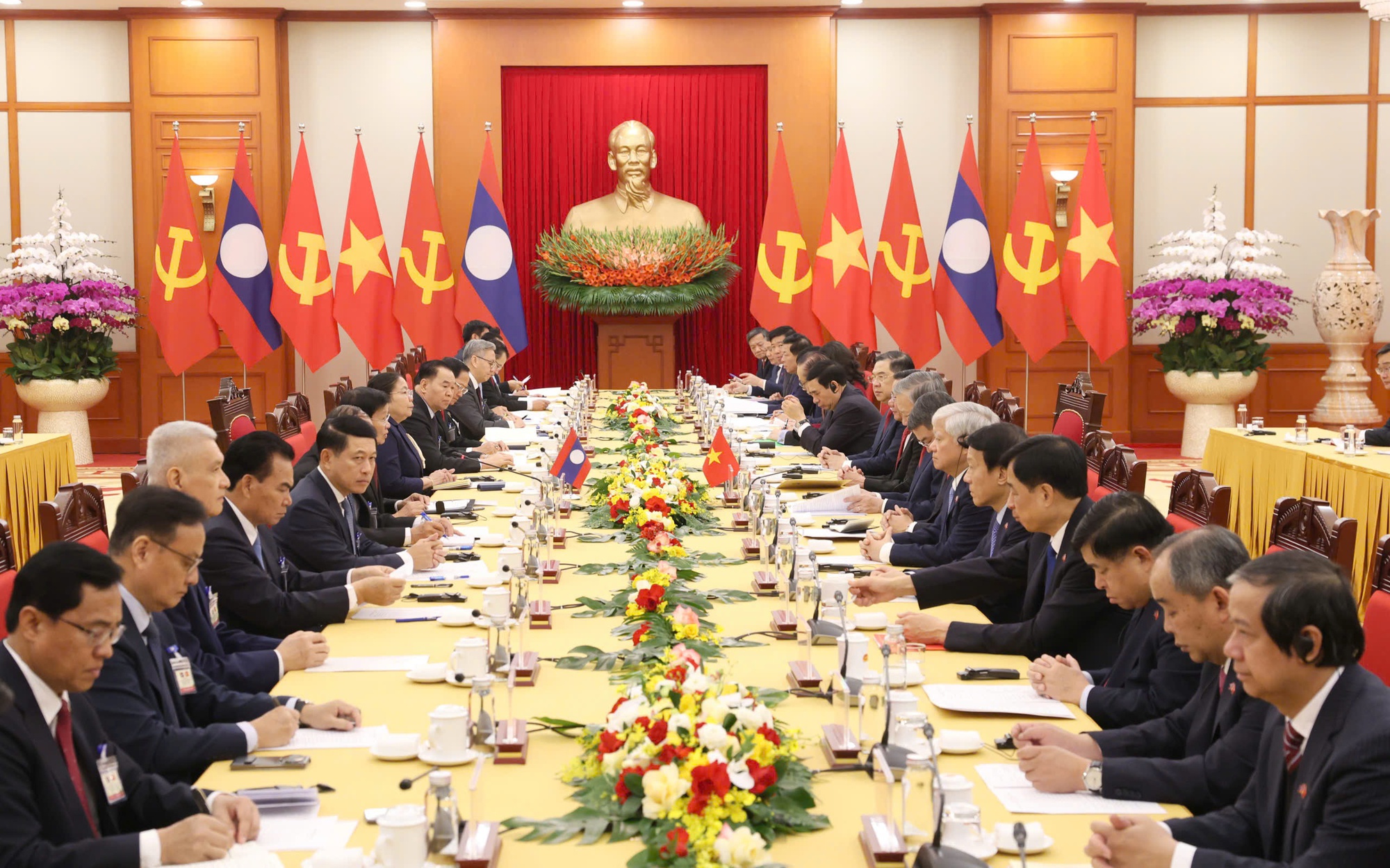 Tổng B&iacute; thư, Chủ tịch nước L&agrave;o th&ocirc;ng tin về kết quả Đại hội XII Đảng Nh&acirc;n d&acirc;n C&aacute;ch mạng L&agrave;o- Ảnh 3.