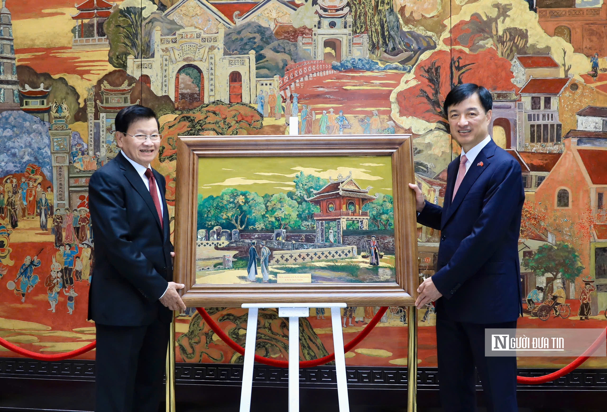 Tổng Bí thư, Chủ tịch nước Lào thăm, làm việc với Đảng bộ, chính quyền Hà Nội- Ảnh 5.