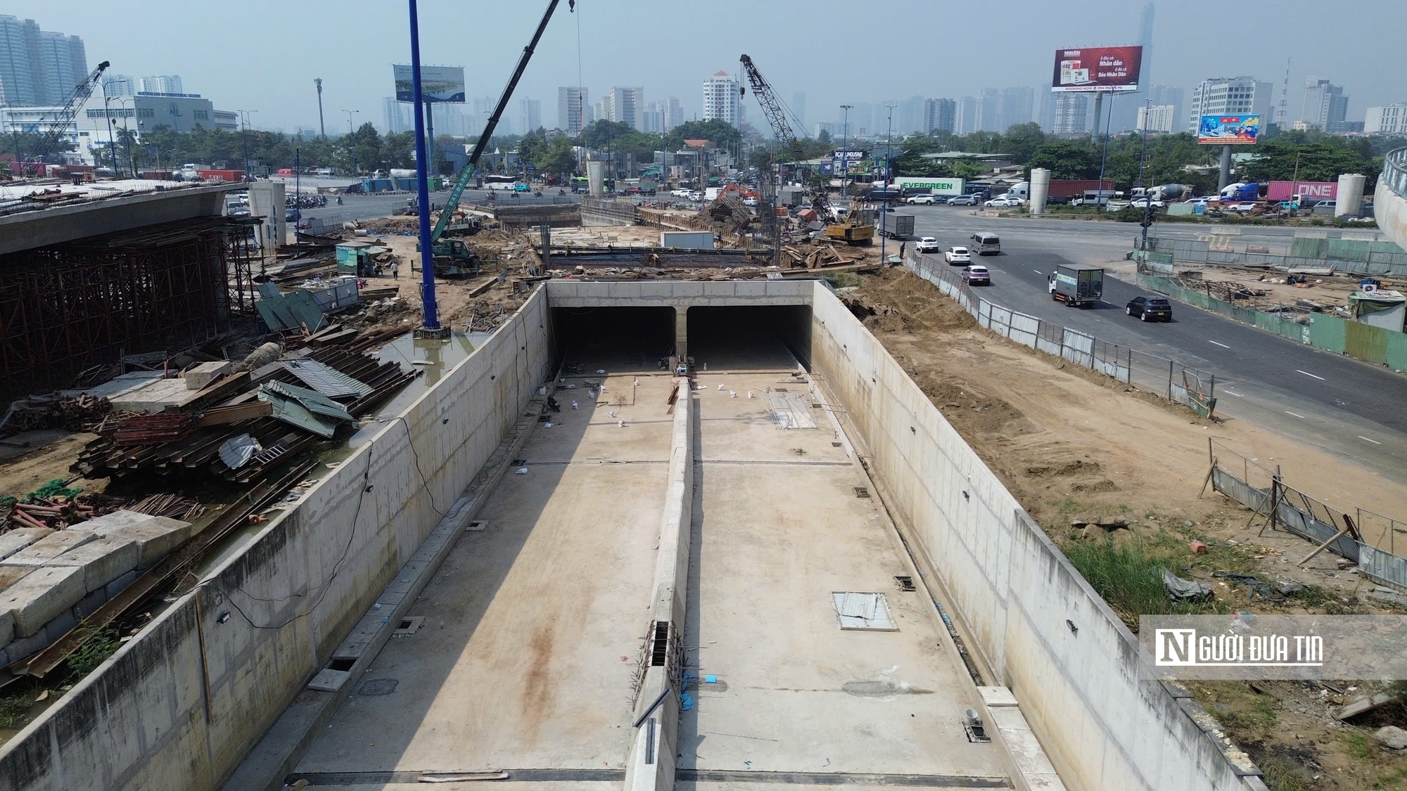 Toàn cảnh hầm chui 4 làn nối mạch giao thông từ cao tốc Long Thành – Dầu Giây vào trung tâm Tp.HCM- Ảnh 1.