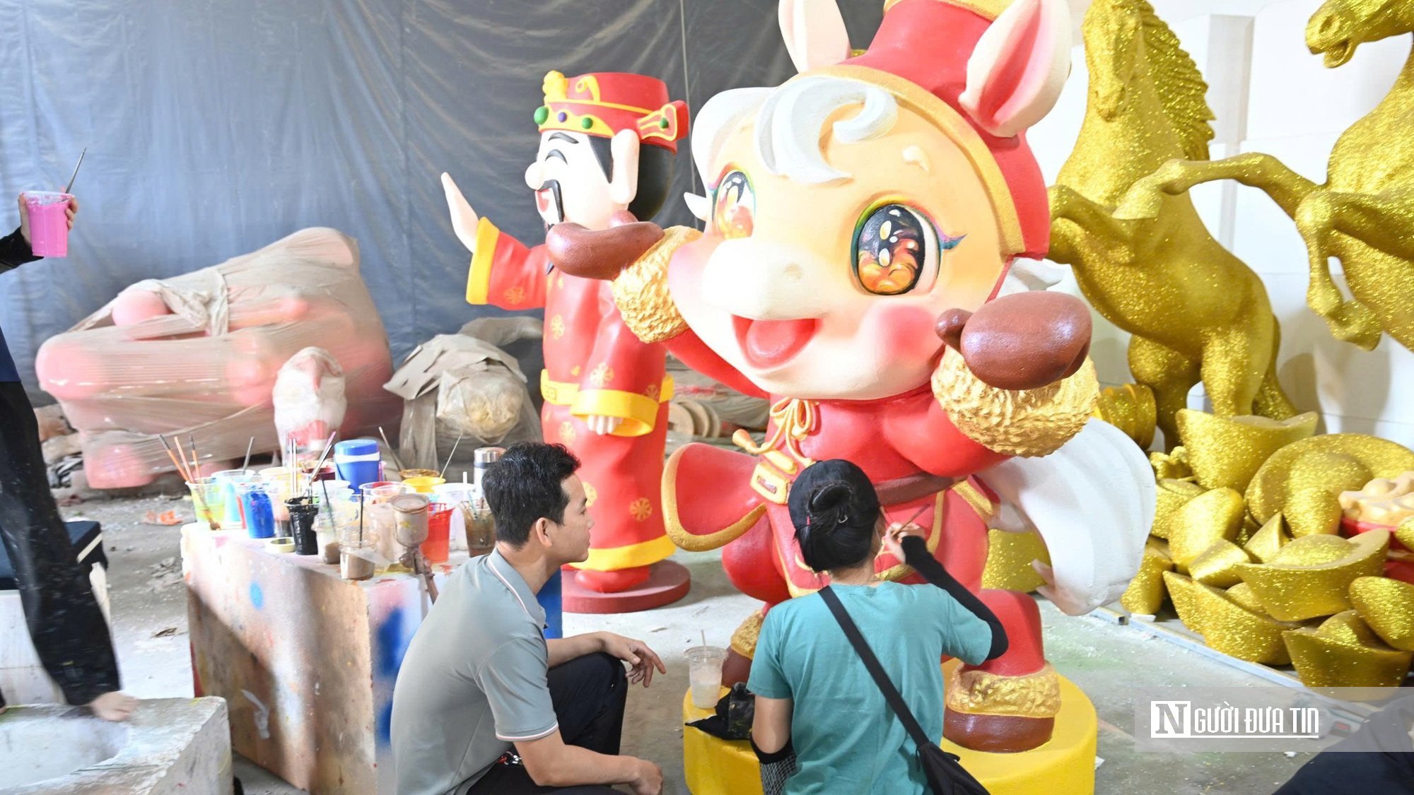 Xưởng linh vật ngựa tất bật vào vụ Tết Bính Ngọ 2026 tại Đồng Nai - Ảnh 6.