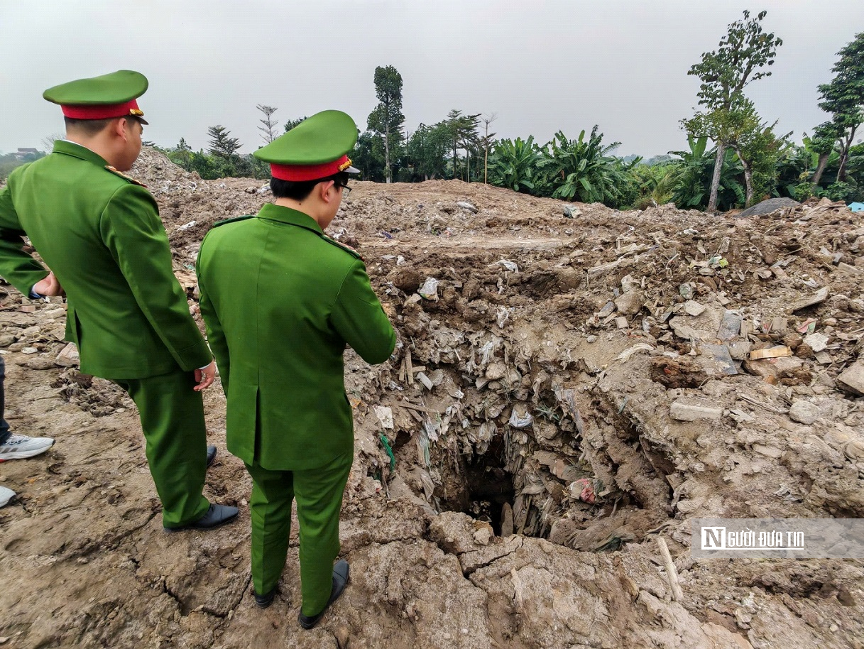 Cận cảnh 7 triệu kg chất thải khiến 4 đối tượng bị Công an Hà Nội khởi tố- Ảnh 6.