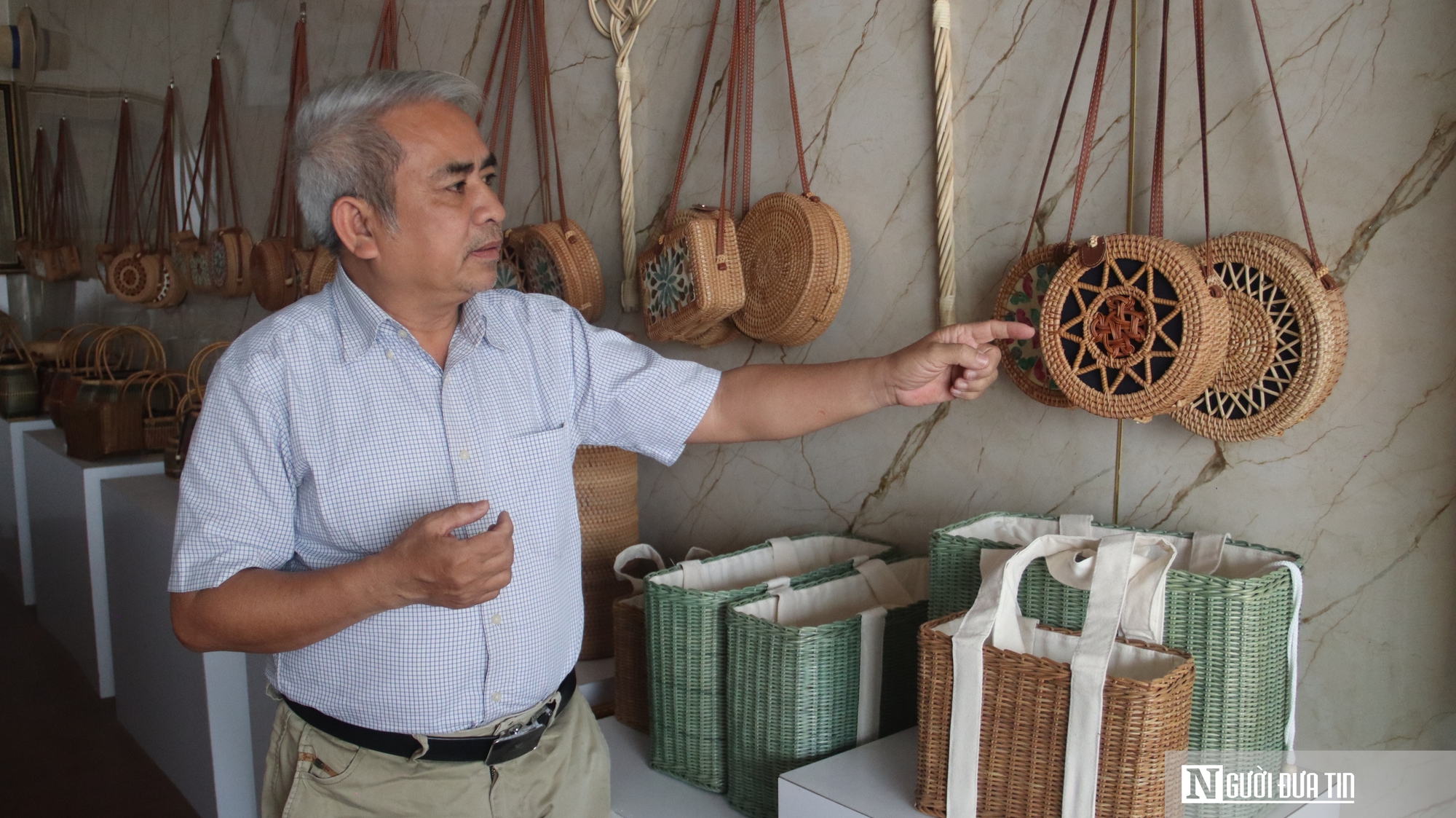 L&agrave;ng m&acirc;y tre đan Ph&uacute; Vinh trước nỗi lo đứt g&atilde;y thế hệ kế cận - Ảnh 2.