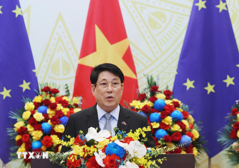 Tiệc chiêu đãi trọng thể Chủ tịch Hội đồng châu Âu- Ảnh 1.