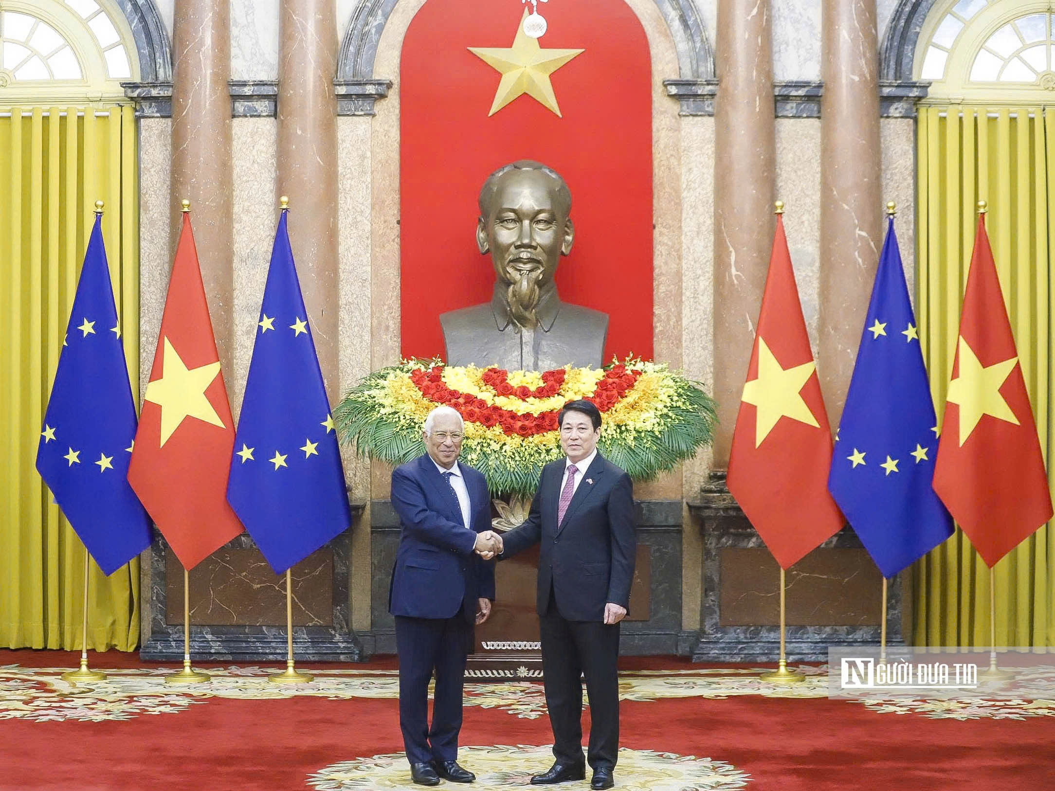 Chủ tịch nước Lương Cường chủ trì Lễ đón Chủ tịch Hội đồng châu Âu- Ảnh 9.