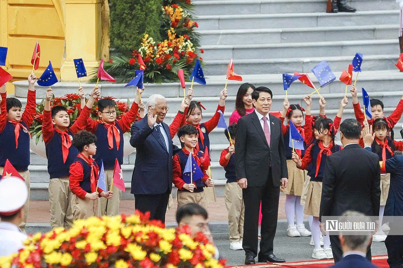 Chủ tịch nước Lương Cường chủ trì Lễ đón Chủ tịch Hội đồng châu Âu- Ảnh 3.