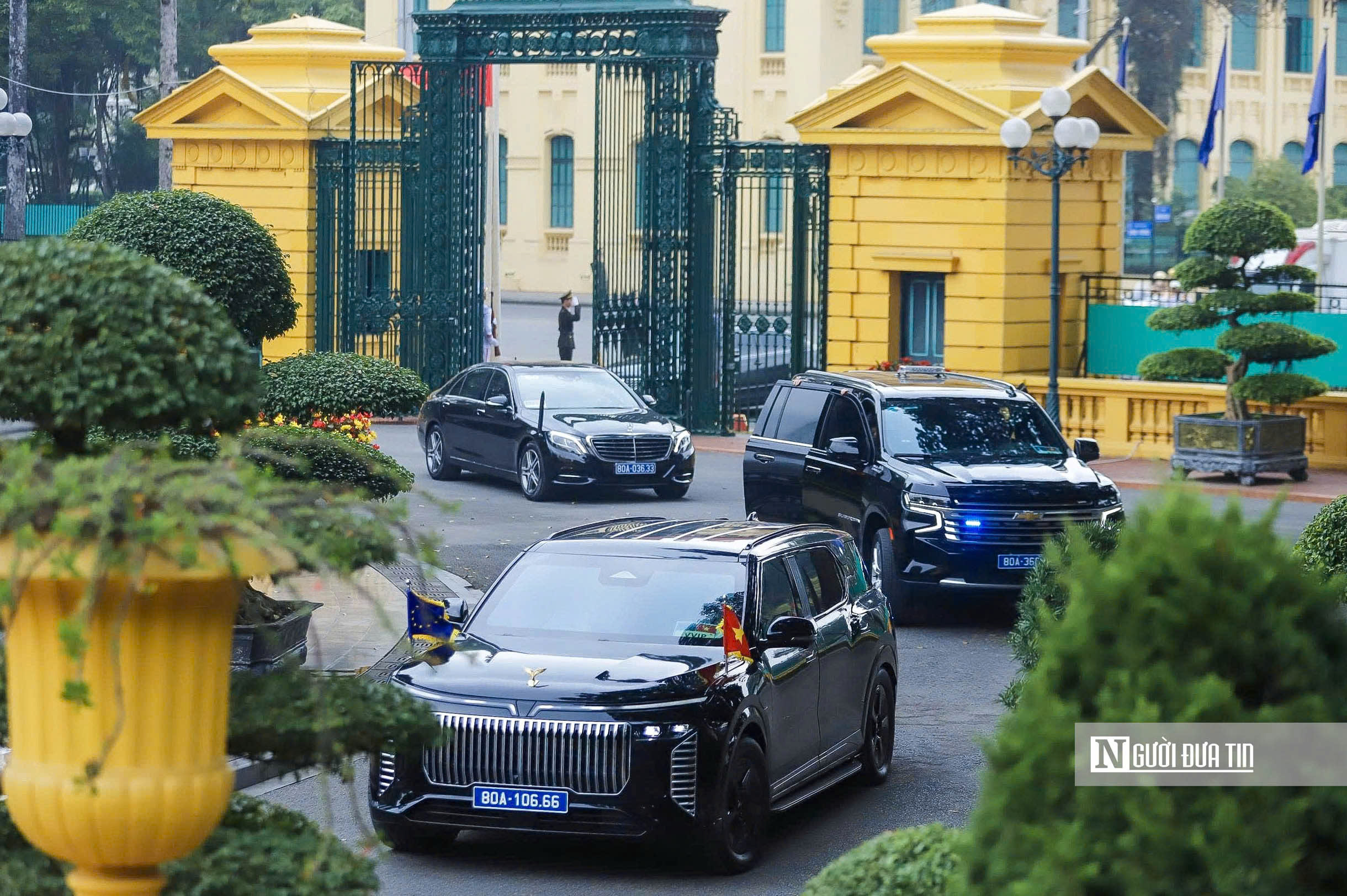 Chủ tịch nước Lương Cường chủ trì Lễ đón Chủ tịch Hội đồng châu Âu- Ảnh 1.