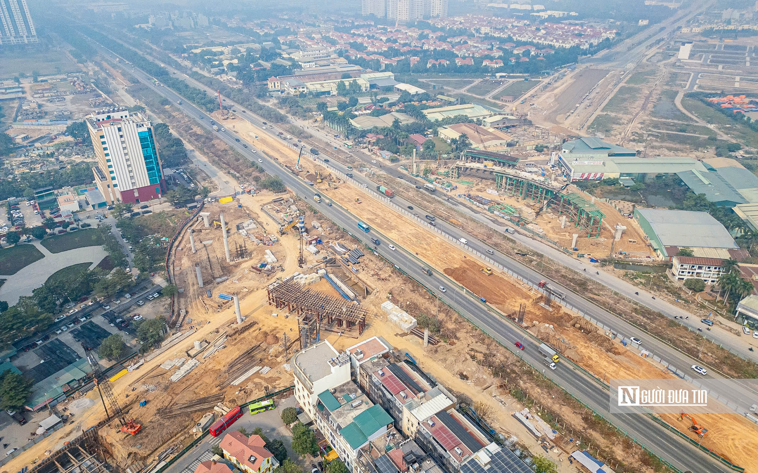 Hà Nội: Hình hài nút giao hơn 2.380 tỷ đồng dần lộ diện - Ảnh 1.