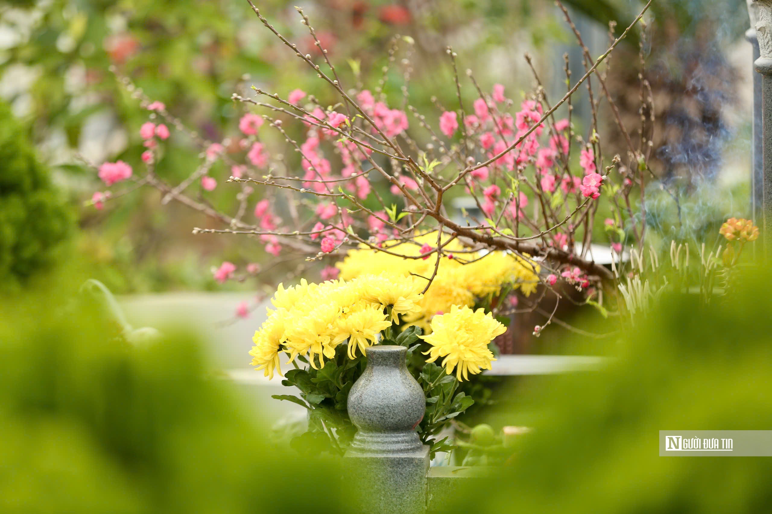 Người Hà Nội mang đào, quất đi tảo mộ dịp cuối năm - Ảnh 12.