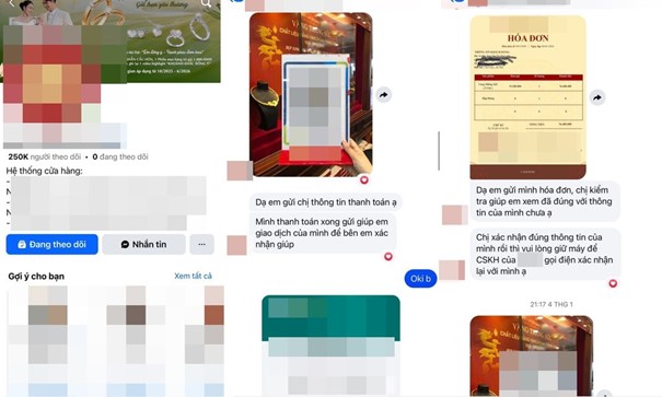 "Bay m&agrave;u" 76,4 triệu trong t&iacute;ch tắc: Cảnh b&aacute;o bẫy lừa mua v&agrave;ng online qua fanpage tick xanh- Ảnh 1.