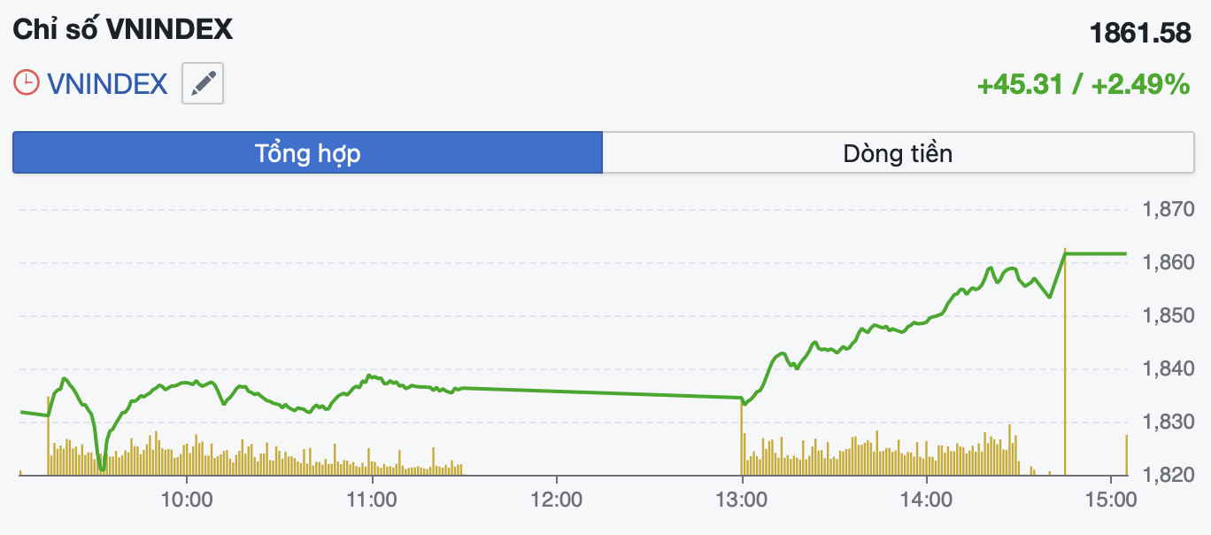 VN-Index lập đỉnh lịch sử 1.861 điểm, dòng tiền lan tỏa mạnh toàn thị trường- Ảnh 1.