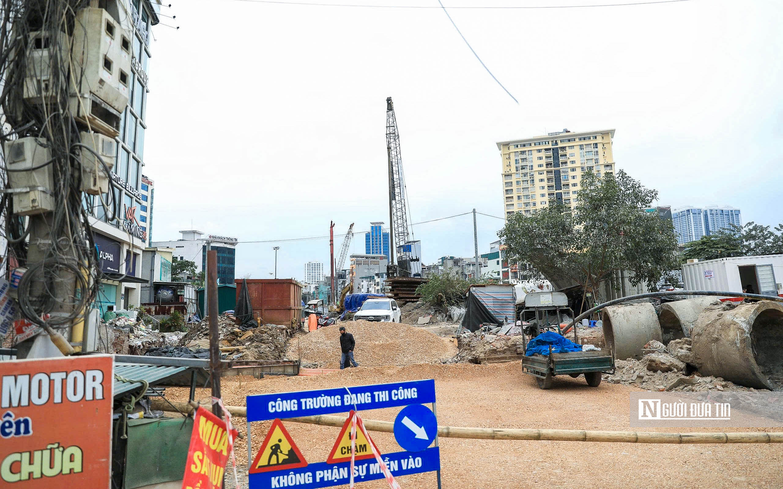 Hà Nội: Nhộn nhịp trên công trường thi công vành đai 1- Ảnh 6. Hà Nội: Nhộn nhịp trên công trường thi công vành đai 1- Ảnh 6.