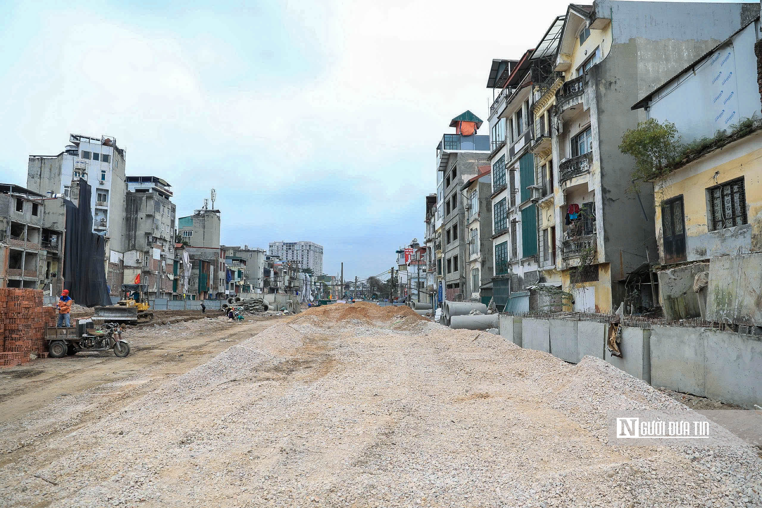 Hà Nội: Nhộn nhịp trên công trường thi công vành đai 1- Ảnh 11. Hà Nội: Nhộn nhịp trên công trường thi công vành đai 1- Ảnh 11.