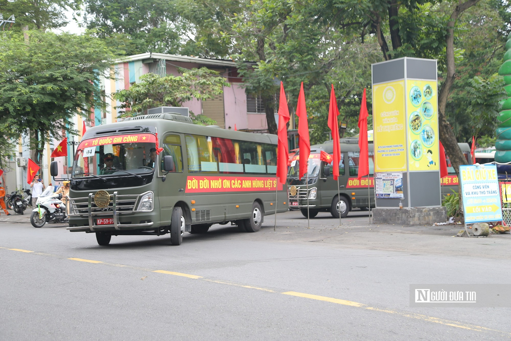 Tp.HCM gấp rút chuẩn bị lễ truy điệu hài cốt liệt sĩ tại Công viên Lê Thị Riêng - Ảnh 6.