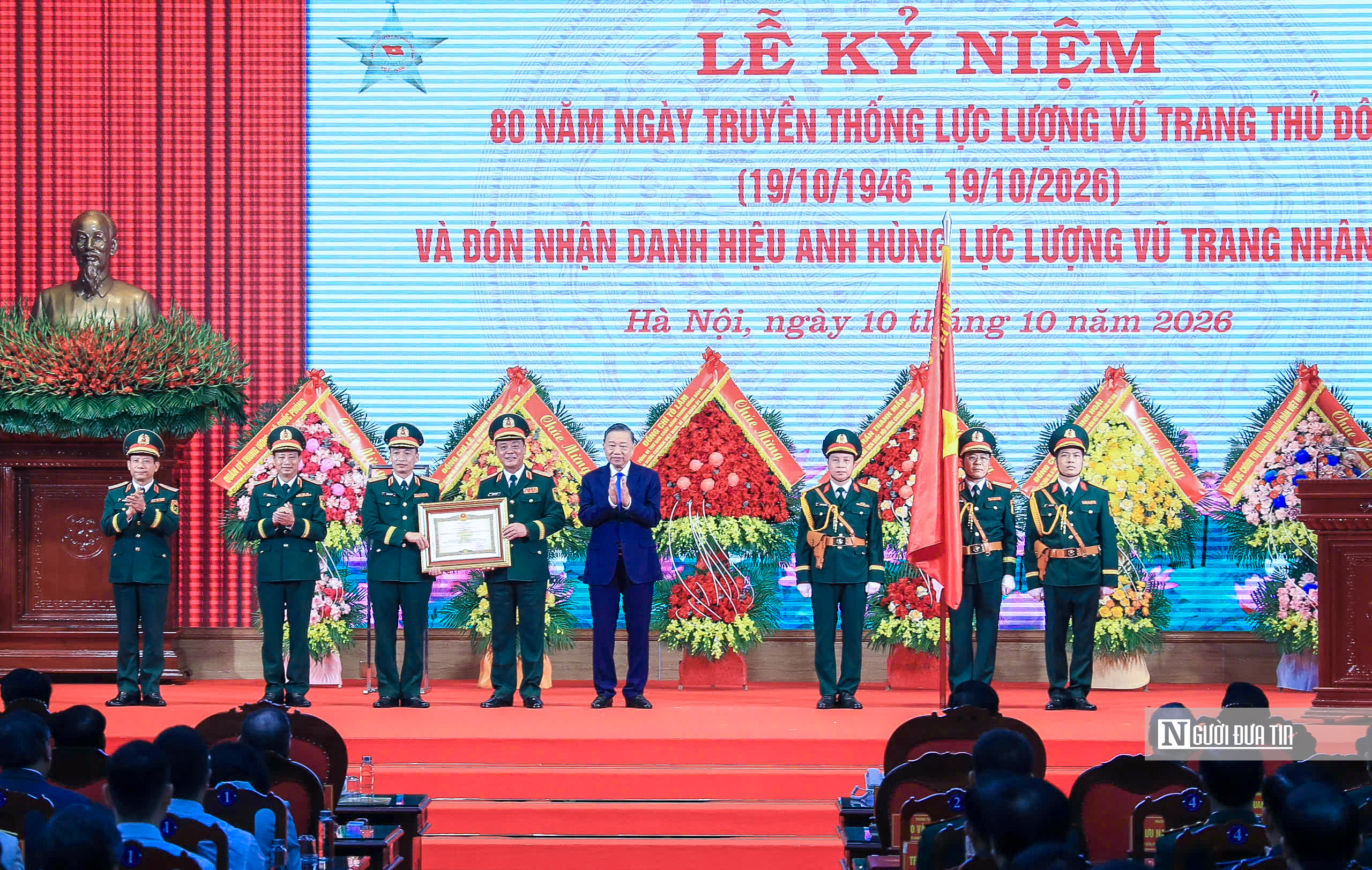 Tổng B&iacute; thư, Chủ tịch nước T&ocirc; L&acirc;m dự lễ kỷ niệm 80 năm Ng&agrave;y truyền thống Lực lượng vũ trang Thủ đ&ocirc;- Ảnh 7.