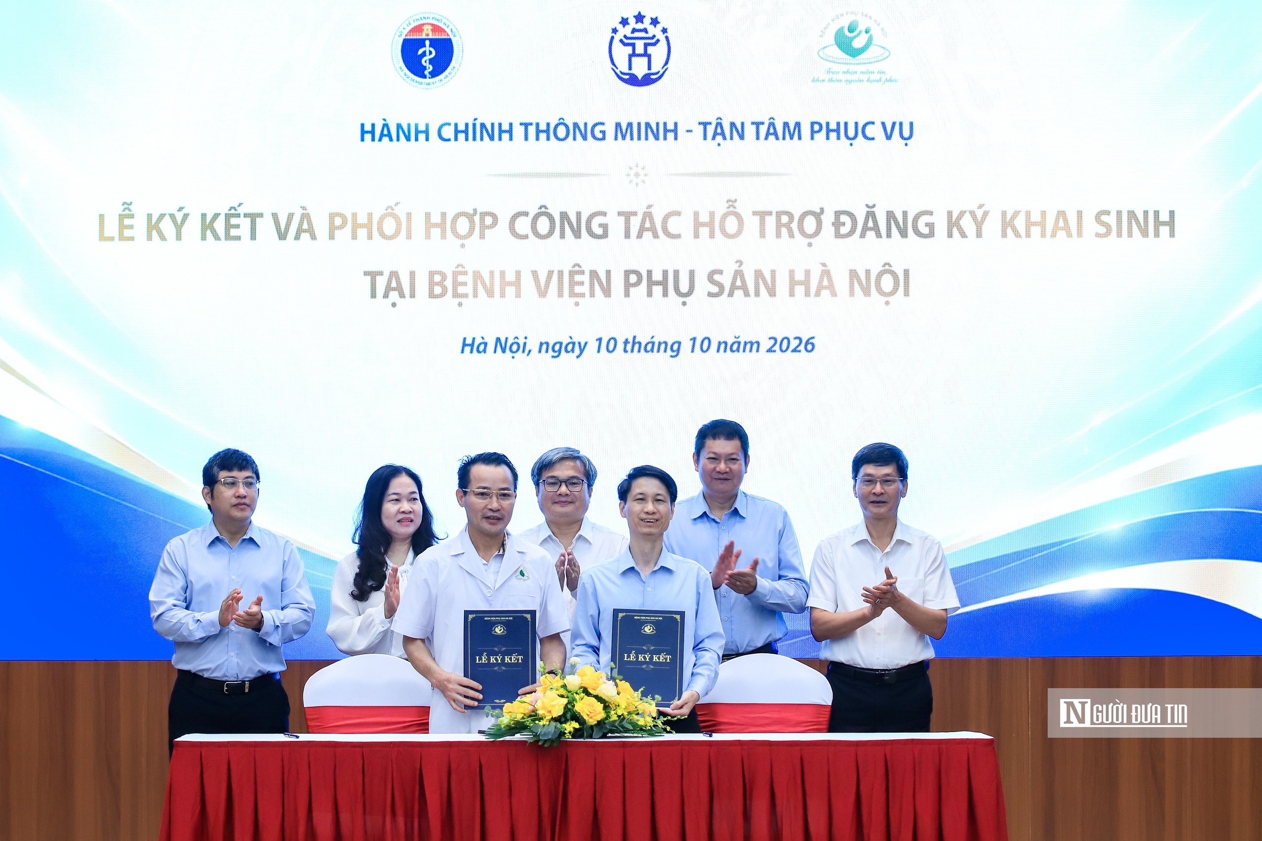 Hà Nội ra mắt quầy hỗ trợ đăng ký khai sinh tại bệnh viện Phụ sản Hà Nội- Ảnh 2.