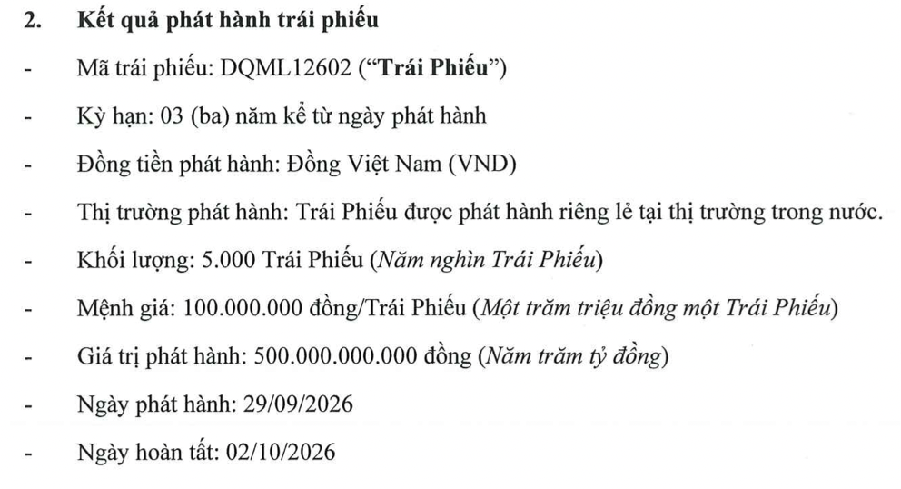 Đại Quang Minh huy động thêm 500 tỷ đồng trái phiếu- Ảnh 1.