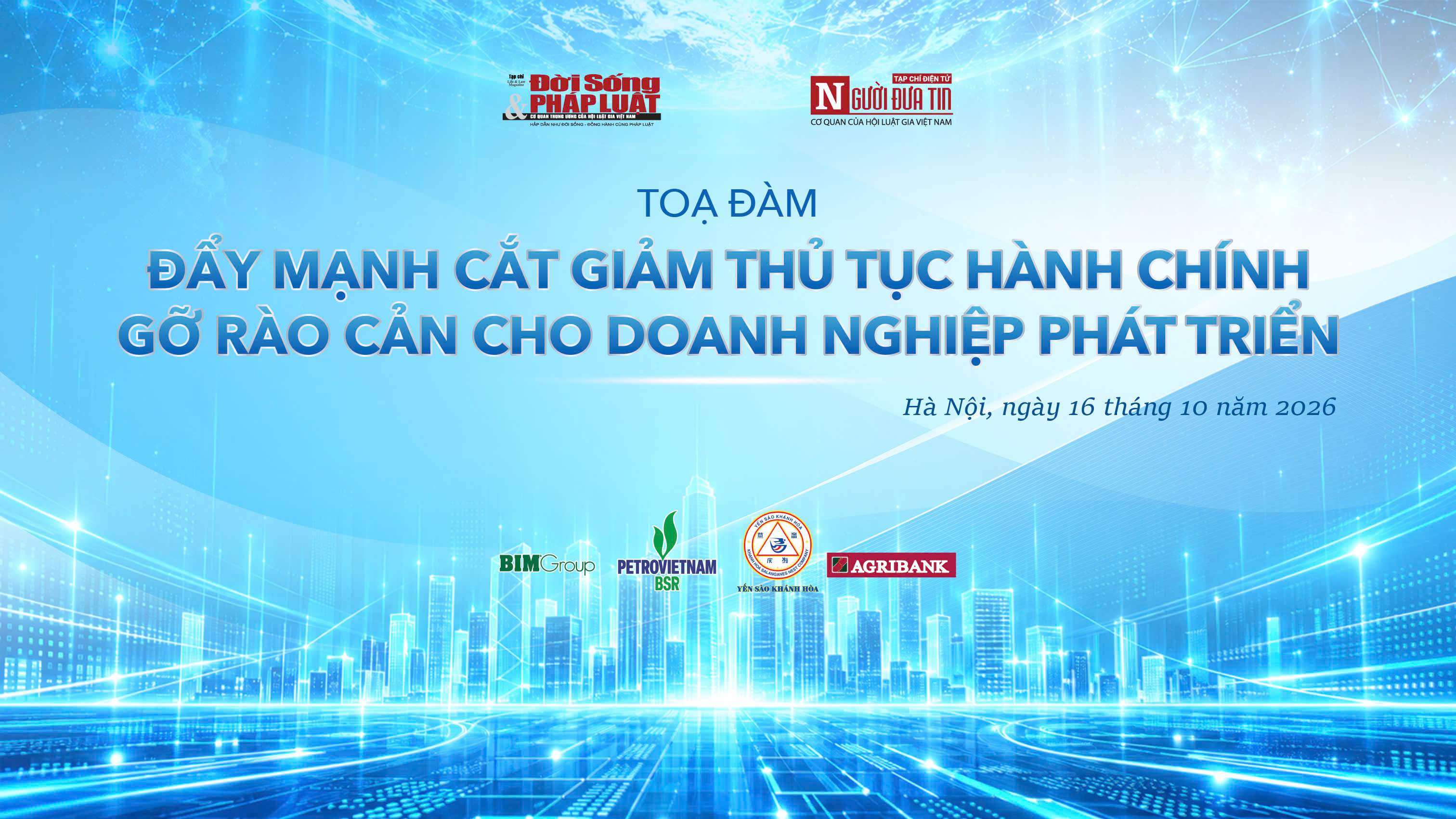 Sắp diễn ra tọa đàm “Đẩy mạnh cắt giảm thủ tục hành chính, gỡ rào cản cho doanh nghiệp phát triển” - Ảnh 1.