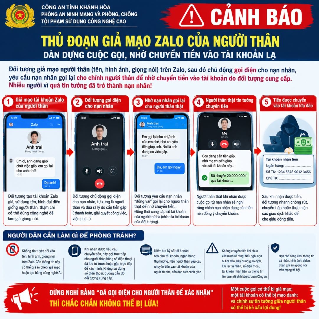 Giả mạo người thân trên Zalo, dàn dựng cuộc gọi để lừa chuyển tiền - Ảnh 1.