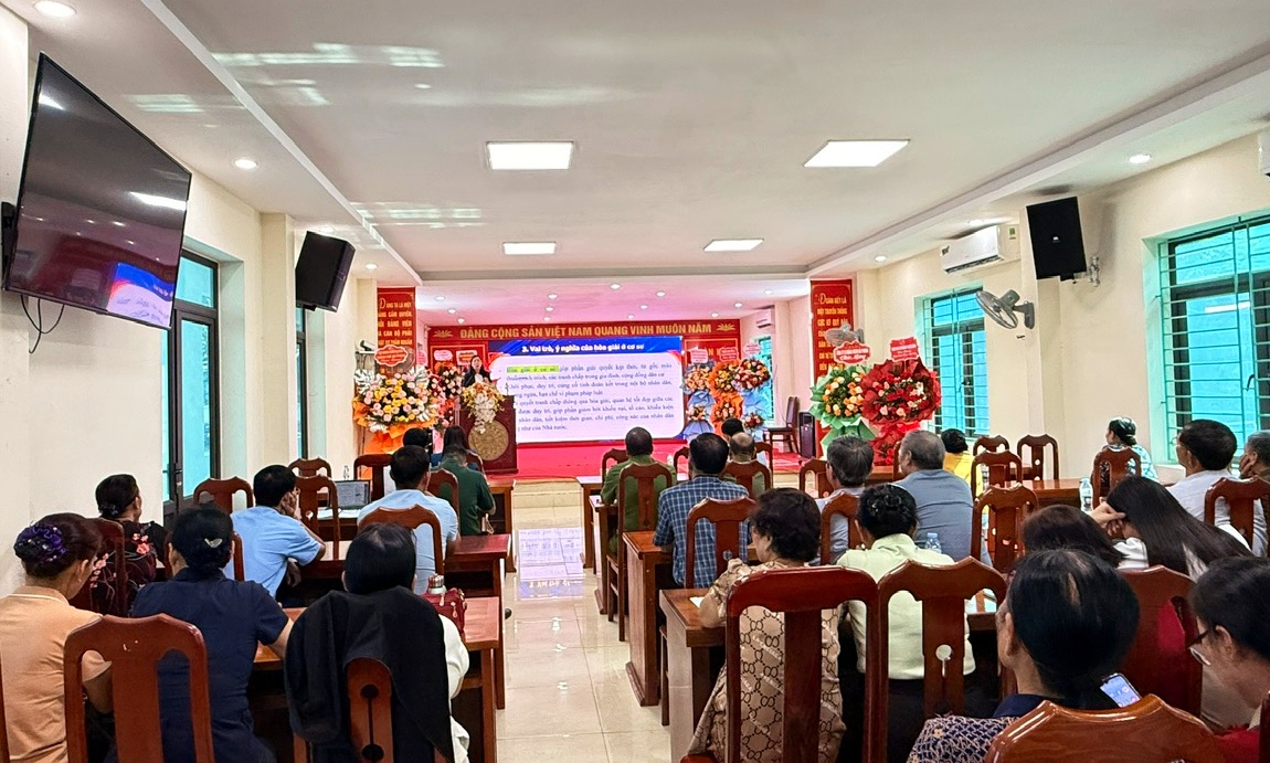 Hội Luật gia Hải Phòng nâng cao kỹ năng hòa giải ở cơ sở, gỡ mâu thuẫn từ cộng đồng - Ảnh 1.