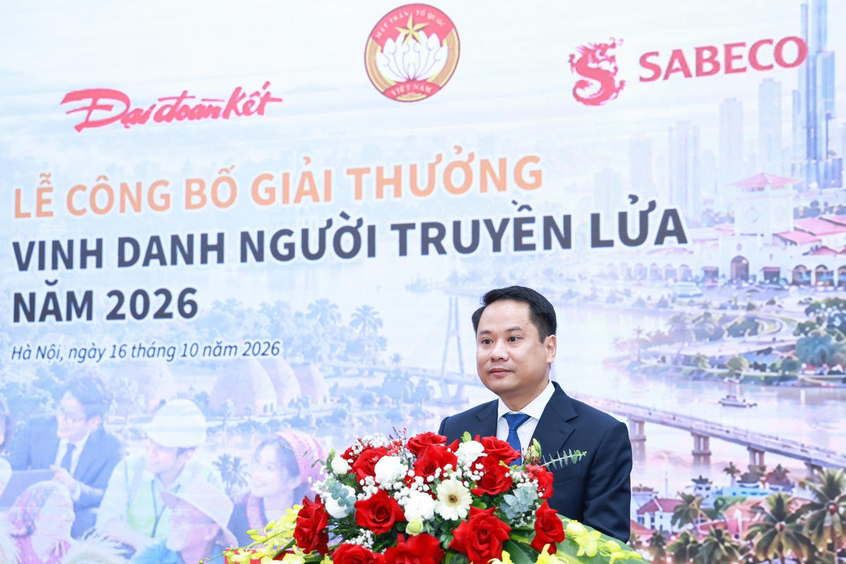 B&aacute;o Đại đo&agrave;n kết phối hợp với SABECO c&ocirc;ng bố Chương tr&igrave;nh &ldquo;Vinh danh Người truyền lửa&rdquo; năm 2026- Ảnh 3.