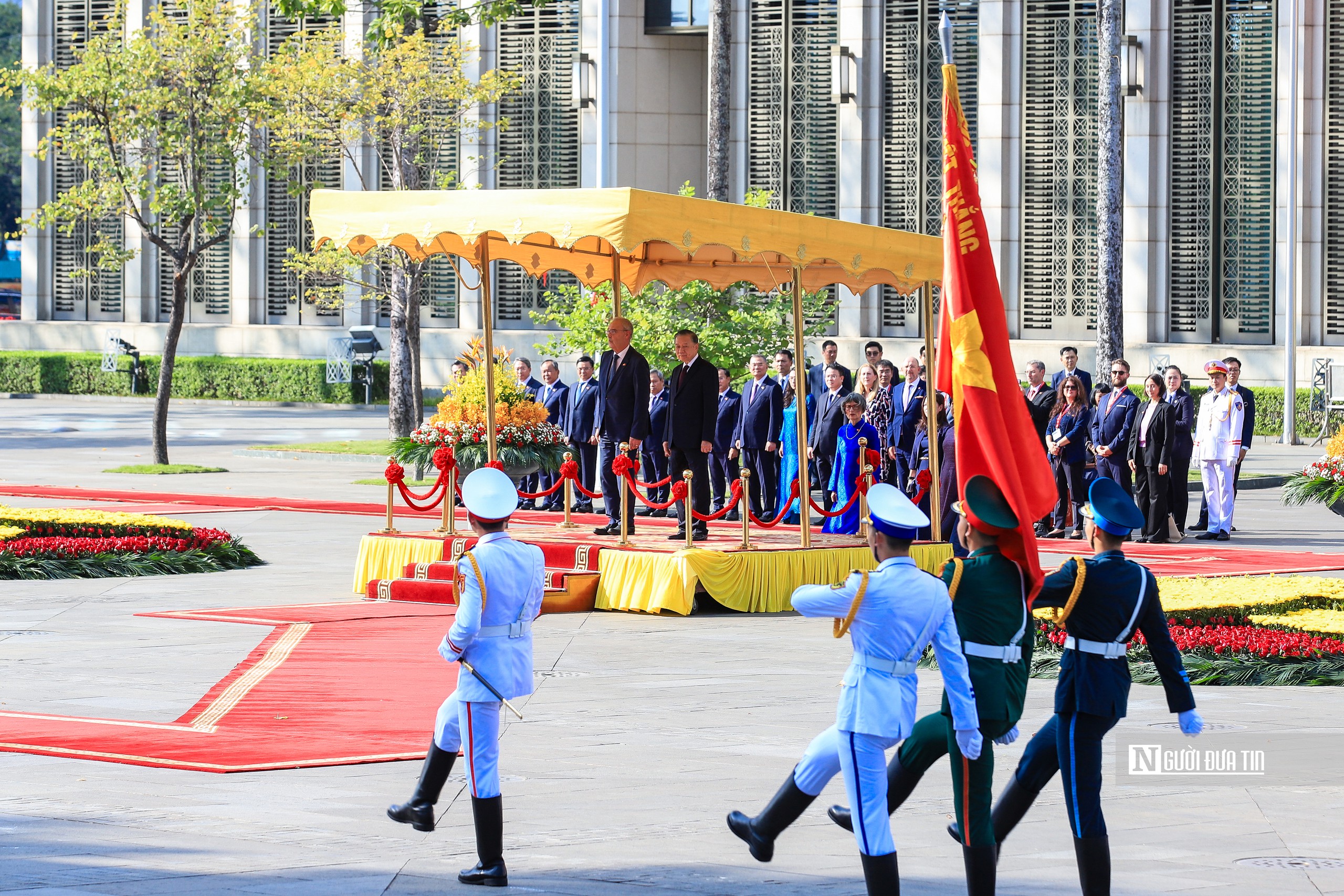 Tổng Bí thư, Chủ tịch nước Tô Lâm chủ trì lễ đón Tổng thống Liên bang Thụy Sĩ- Ảnh 8.