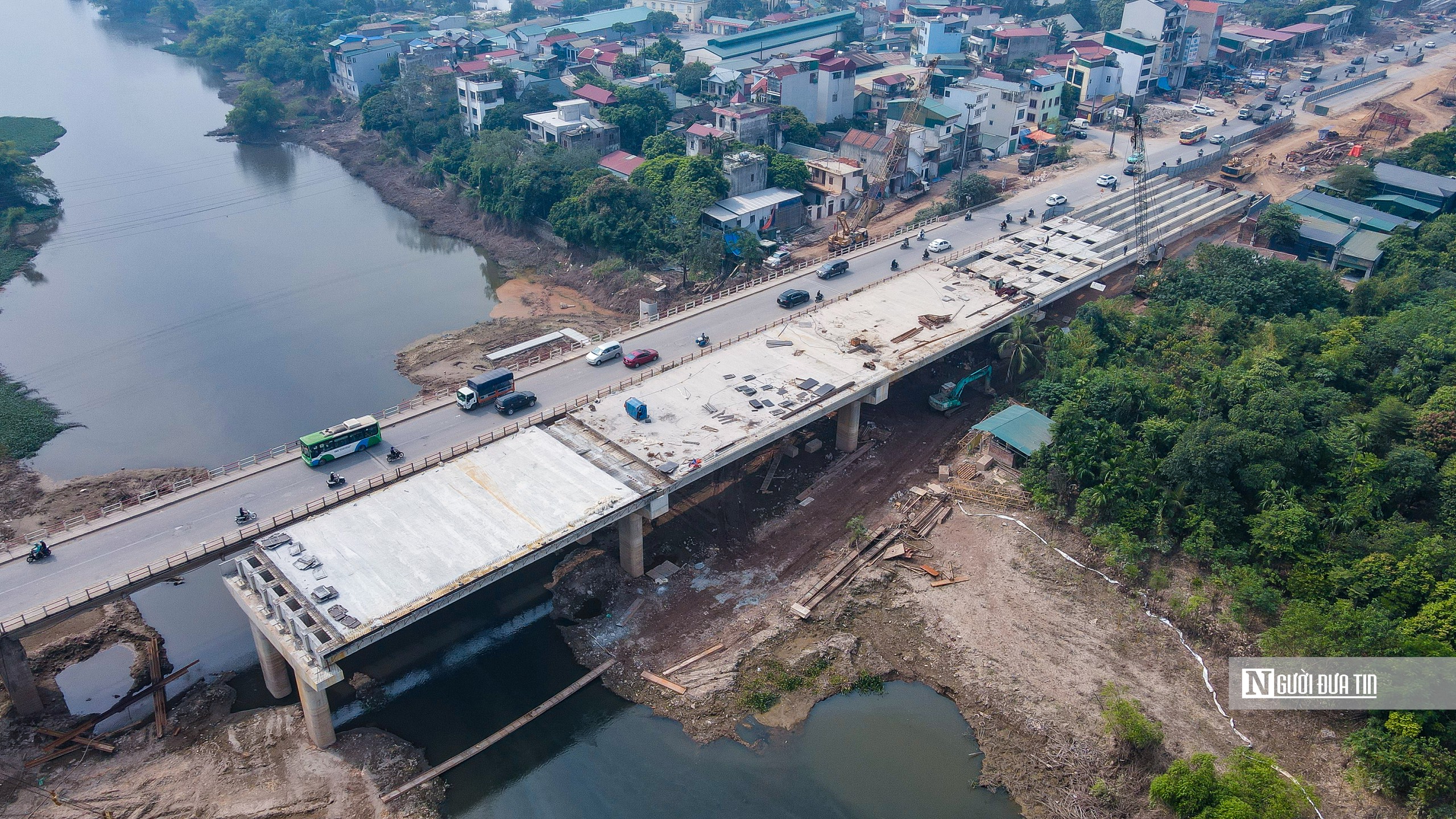 Hà Nội: Gấp rút thi công cầu Mai Lĩnh, phấn đấu thông xe vào tháng 12- Ảnh 3.