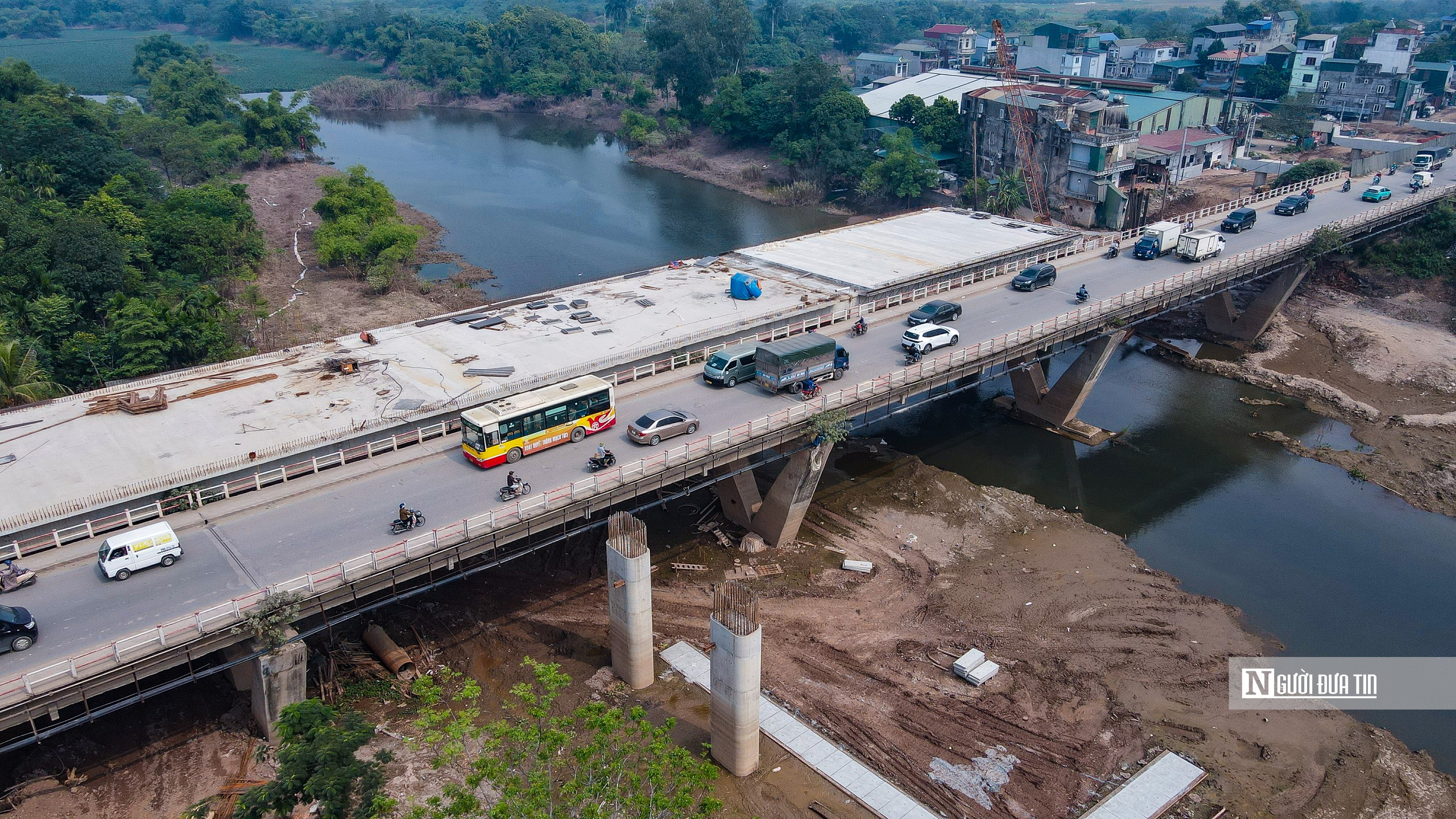 Hà Nội: Gấp rút thi công cầu Mai Lĩnh, phấn đấu thông xe vào tháng 12- Ảnh 8.