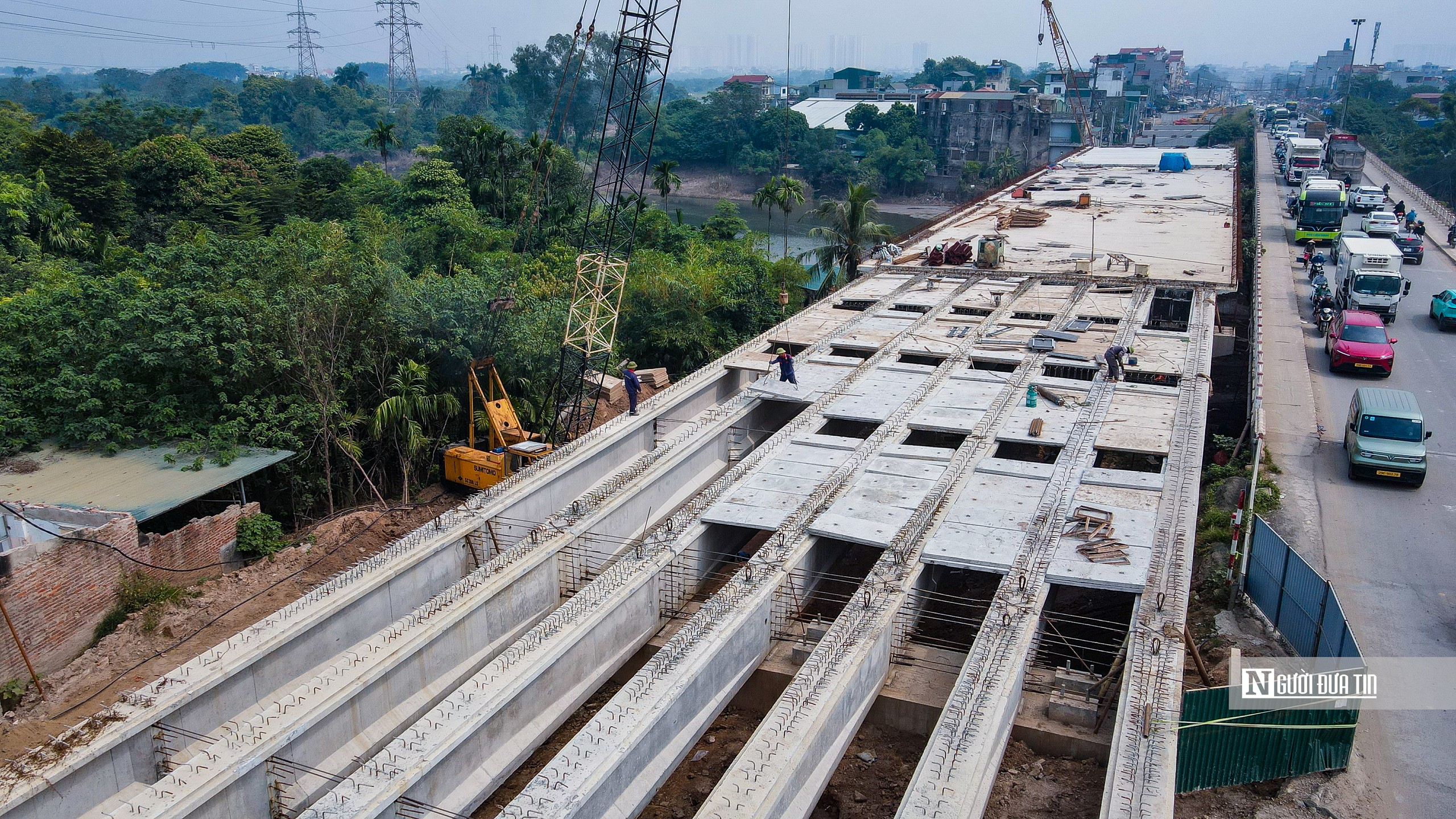 Hà Nội: Gấp rút thi công cầu Mai Lĩnh, phấn đấu thông xe vào tháng 12- Ảnh 5.