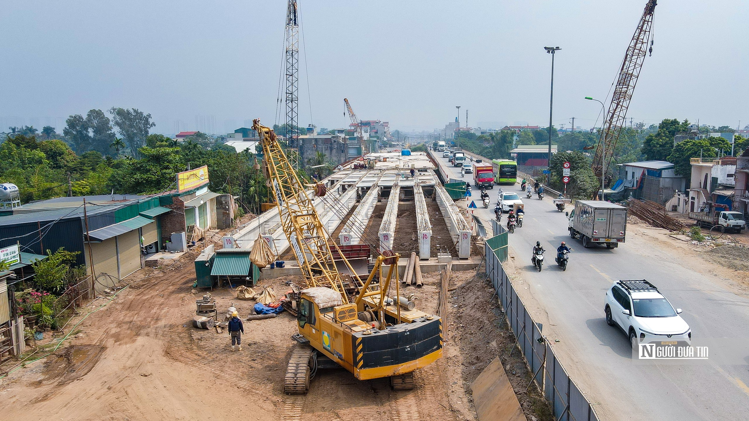 Hà Nội: Gấp rút thi công cầu Mai Lĩnh, phấn đấu thông xe vào tháng 12- Ảnh 7.