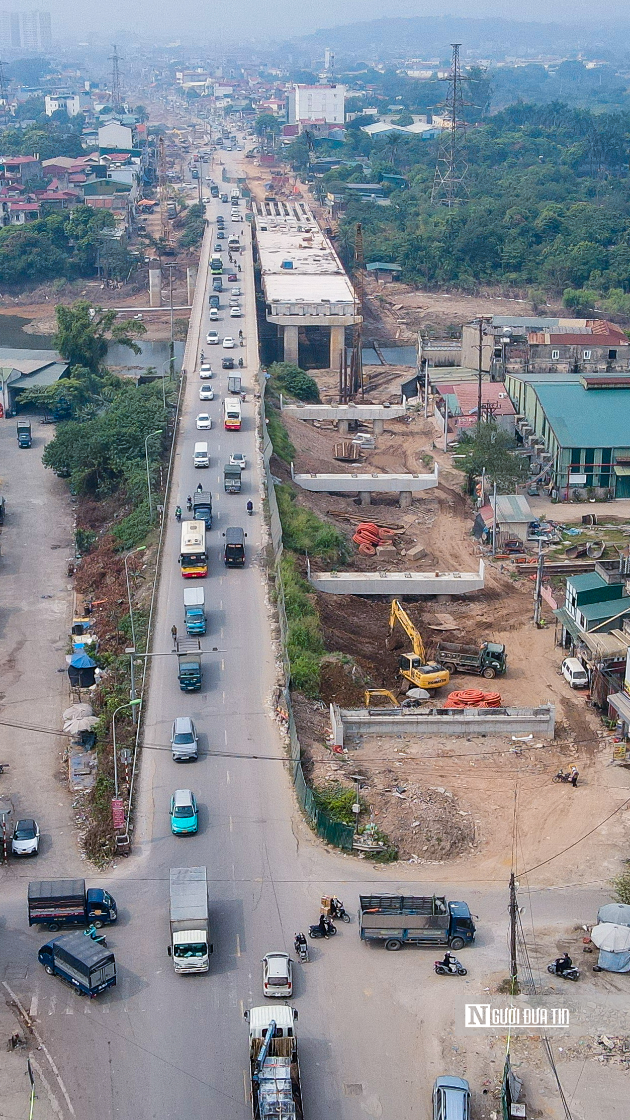 Hà Nội: Gấp rút thi công cầu Mai Lĩnh, phấn đấu thông xe vào tháng 12- Ảnh 1.
