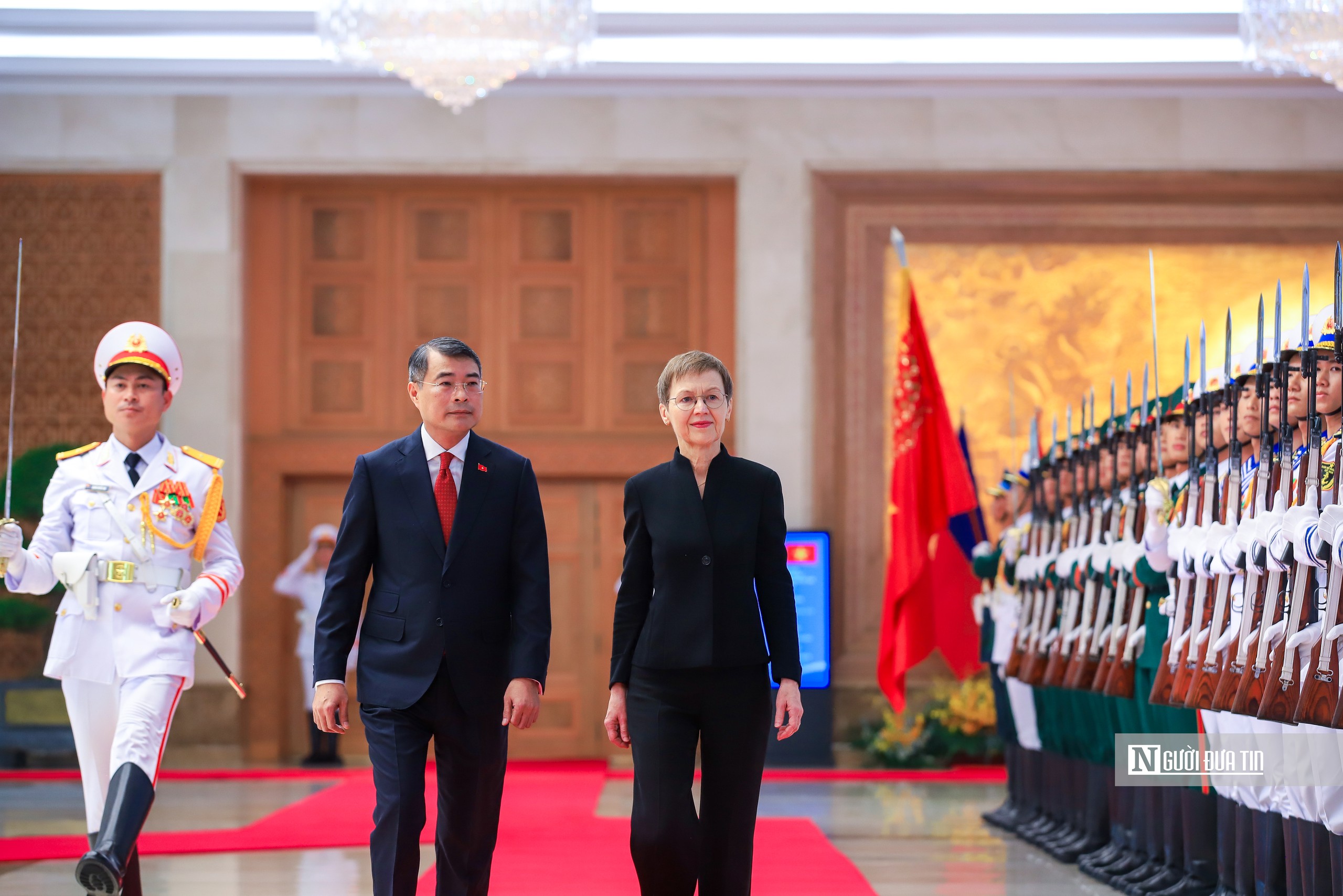 Thủ tướng Lê Minh Hưng chủ trì lễ đón Thủ tướng Công quốc Liechtenstein- Ảnh 7.