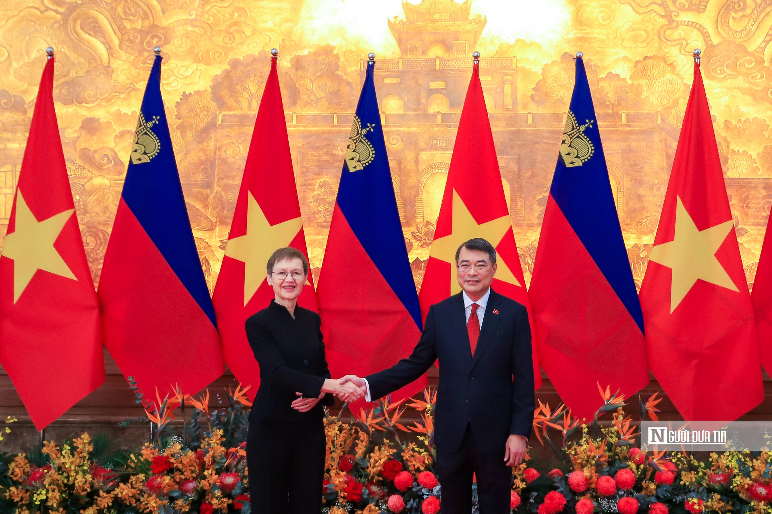 Thủ tướng Lê Minh Hưng chủ trì lễ đón Thủ tướng Công quốc Liechtenstein- Ảnh 9.