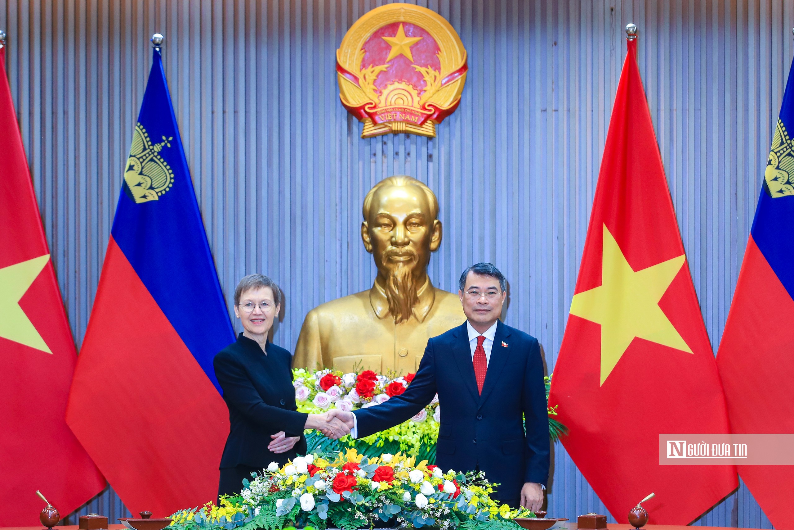 Thủ tướng Lê Minh Hưng chủ trì lễ đón Thủ tướng Công quốc Liechtenstein- Ảnh 10.