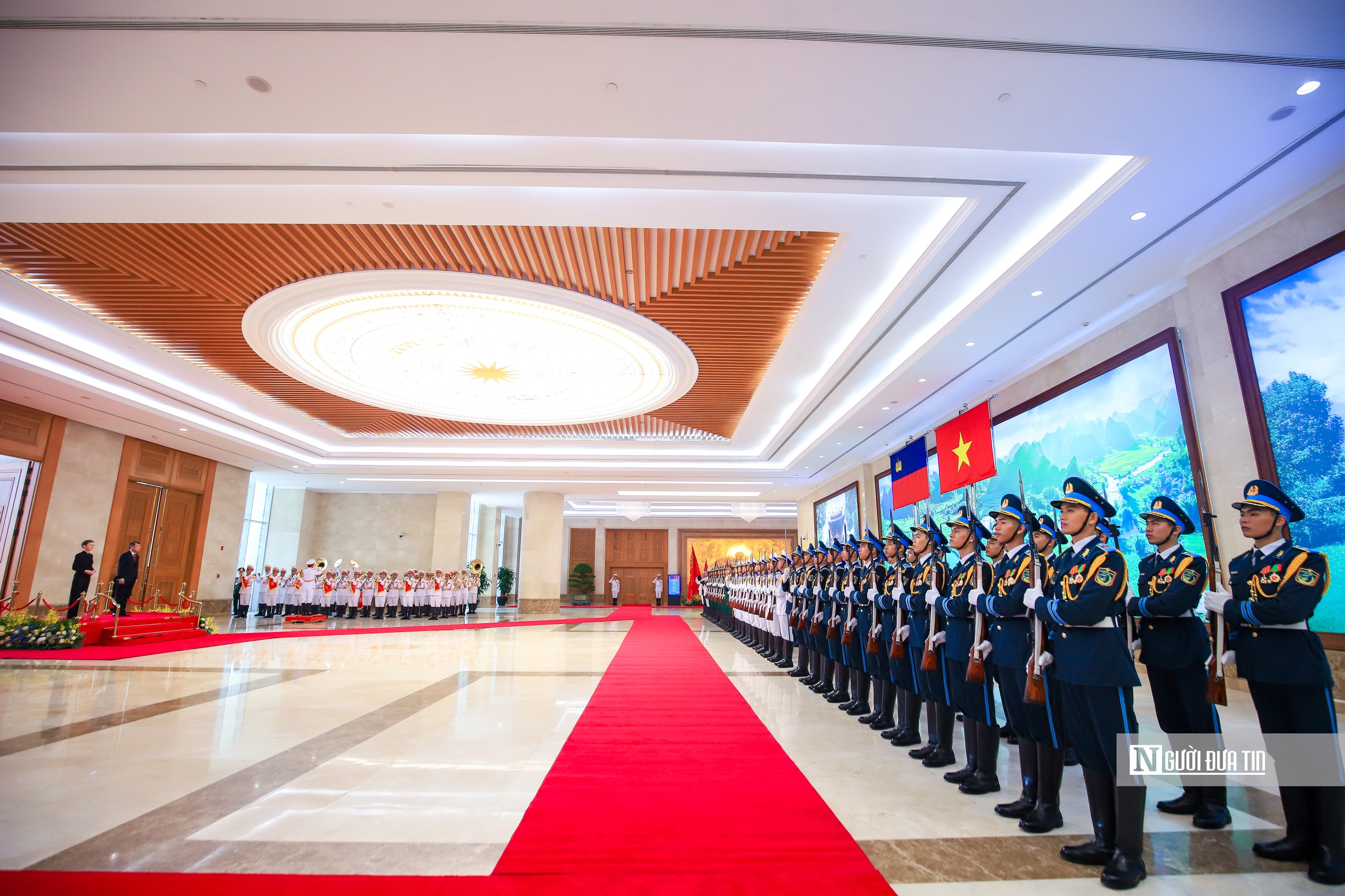 Thủ tướng Lê Minh Hưng chủ trì lễ đón Thủ tướng Công quốc Liechtenstein- Ảnh 4.