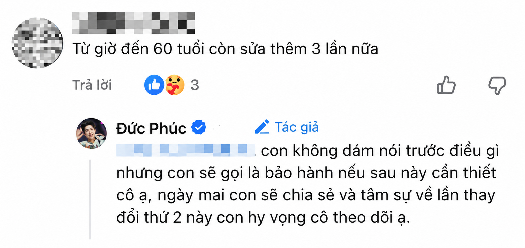 Đức Ph&uacute;c kh&eacute;o l&eacute;o đ&aacute;p trả khi bị nhận x&eacute;t về chuyện "dao k&eacute;o" lần 2 - Ảnh 2.
