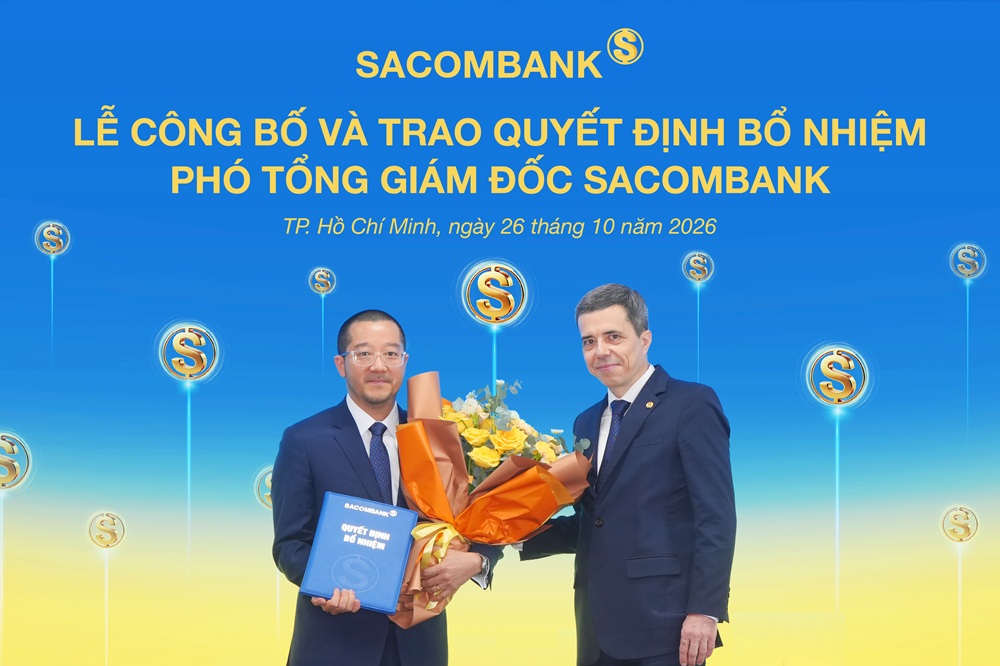 Sacombank bổ nhiệm ông Nguyễn Xuân Ái Quốc làm Phó Tổng Giám đốc - Ảnh 1.