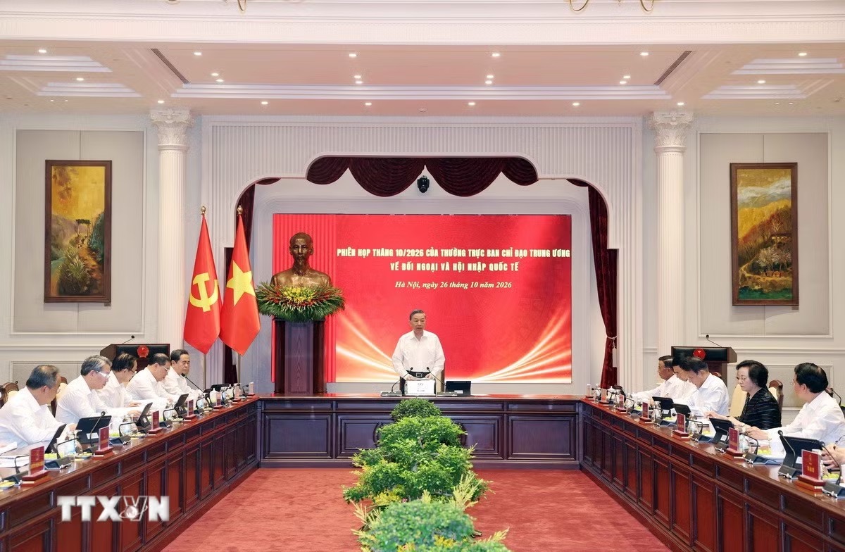 Phiên họp thứ nhất của Ban Chỉ đạo Trung ương về đối ngoại và hội nhập quốc tế - Ảnh 2.