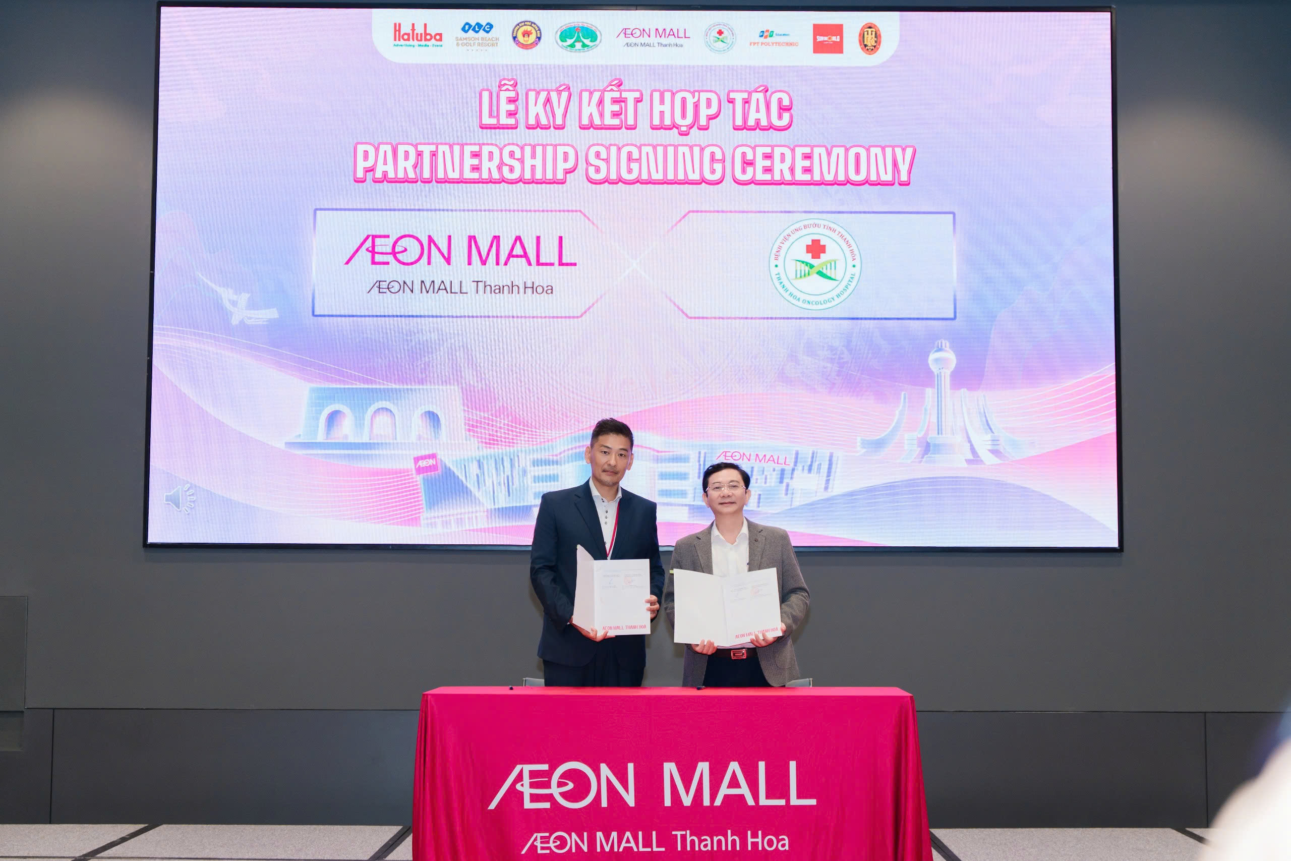 AEON MALL Thanh Hóa và các đối tác ký biên bản hợp tác đào tạo nghề, chăm sóc sức khỏe và an sinh xã hội- Ảnh 8.