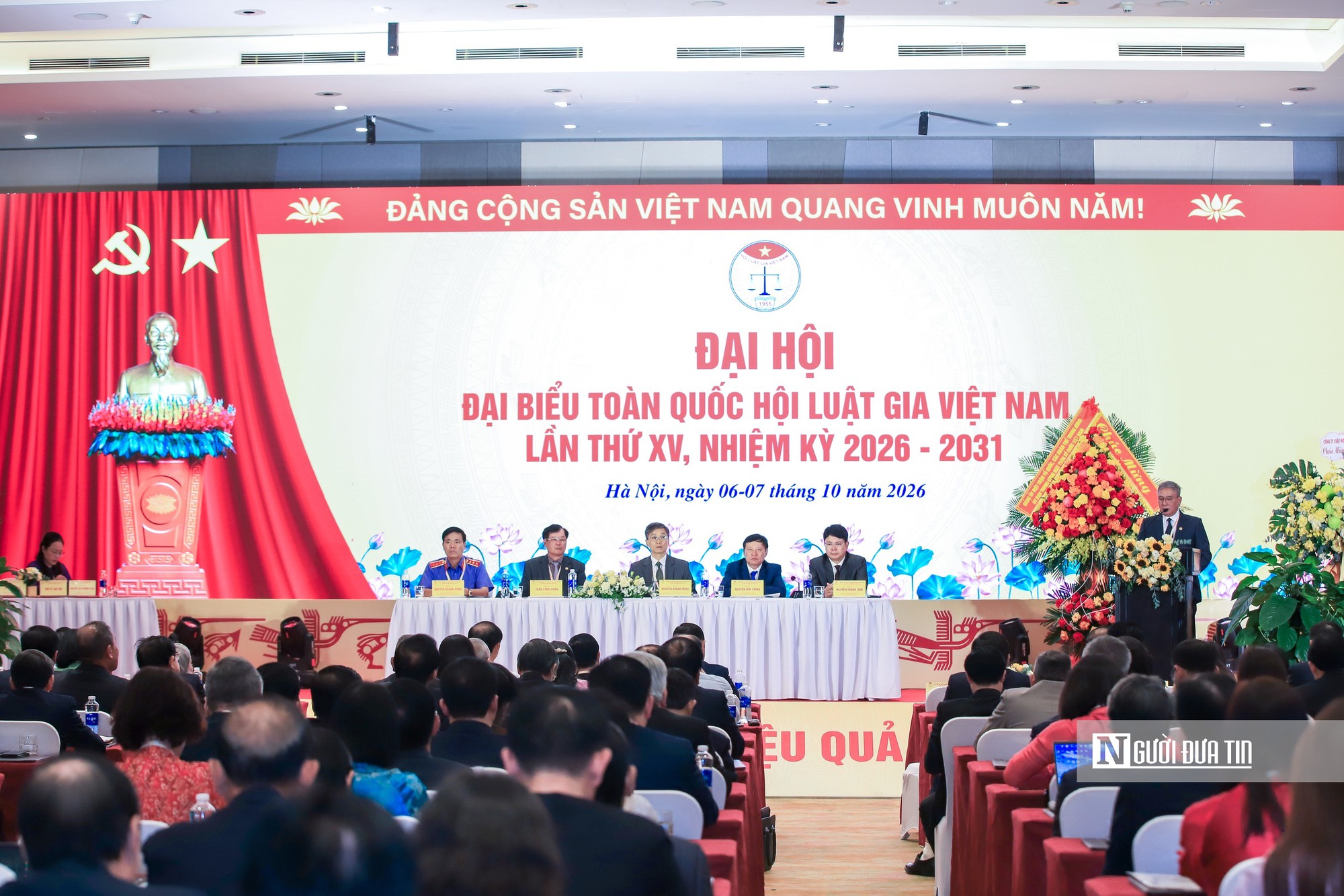 Đại hội đại biểu toàn quốc Hội Luật gia Việt Nam lần thứ XV bước vào phiên làm việc đầu tiên- Ảnh 4.