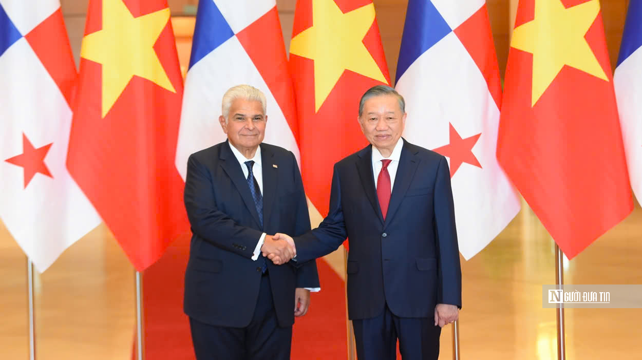 Tổng Bí thư, Chủ tịch nước Tô Lâm chủ trì Lễ đón Tổng thống Panama thăm chính thức Việt Nam - Ảnh 4.